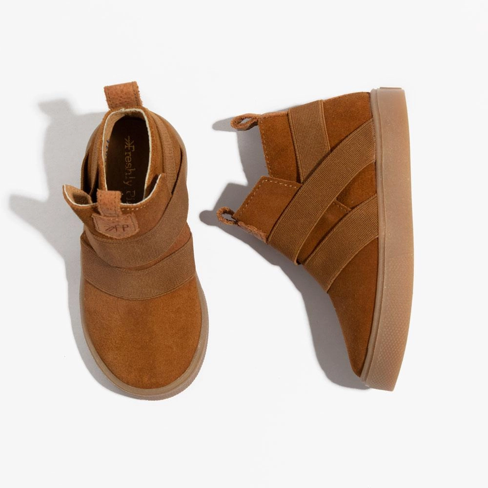 Office Cool Slip Resistant All Weather Cognac Suede Oakland Sneaker