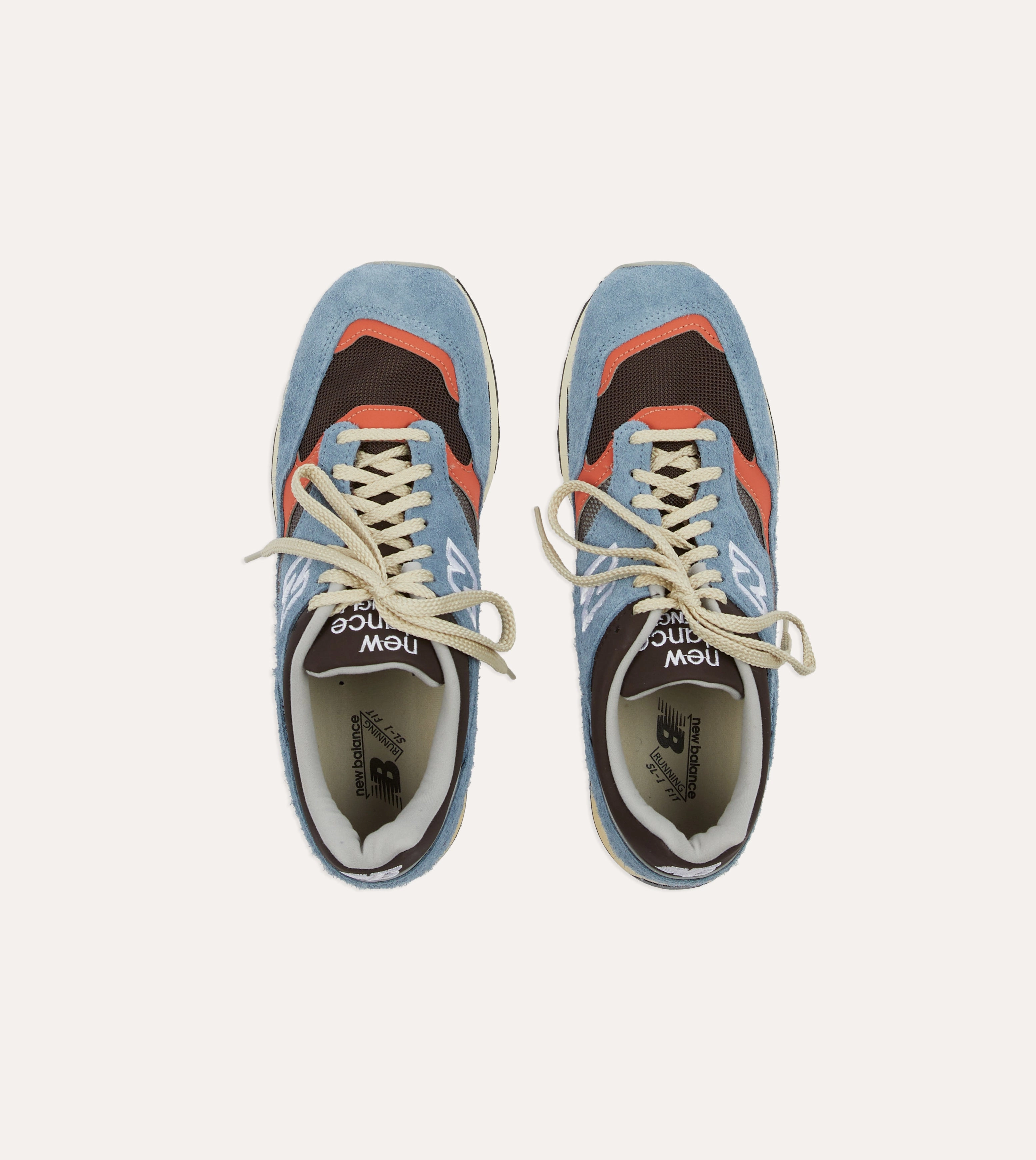 Ankle Collar Padding New Balance Coffee Pop Blue Made in UK 1500 Trainers