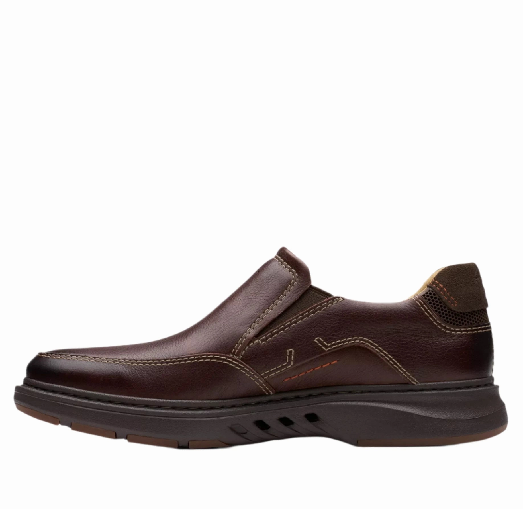 Seamless Interior Deep Shade Clarks Men's Un Briley Step Shoe - Mahogany