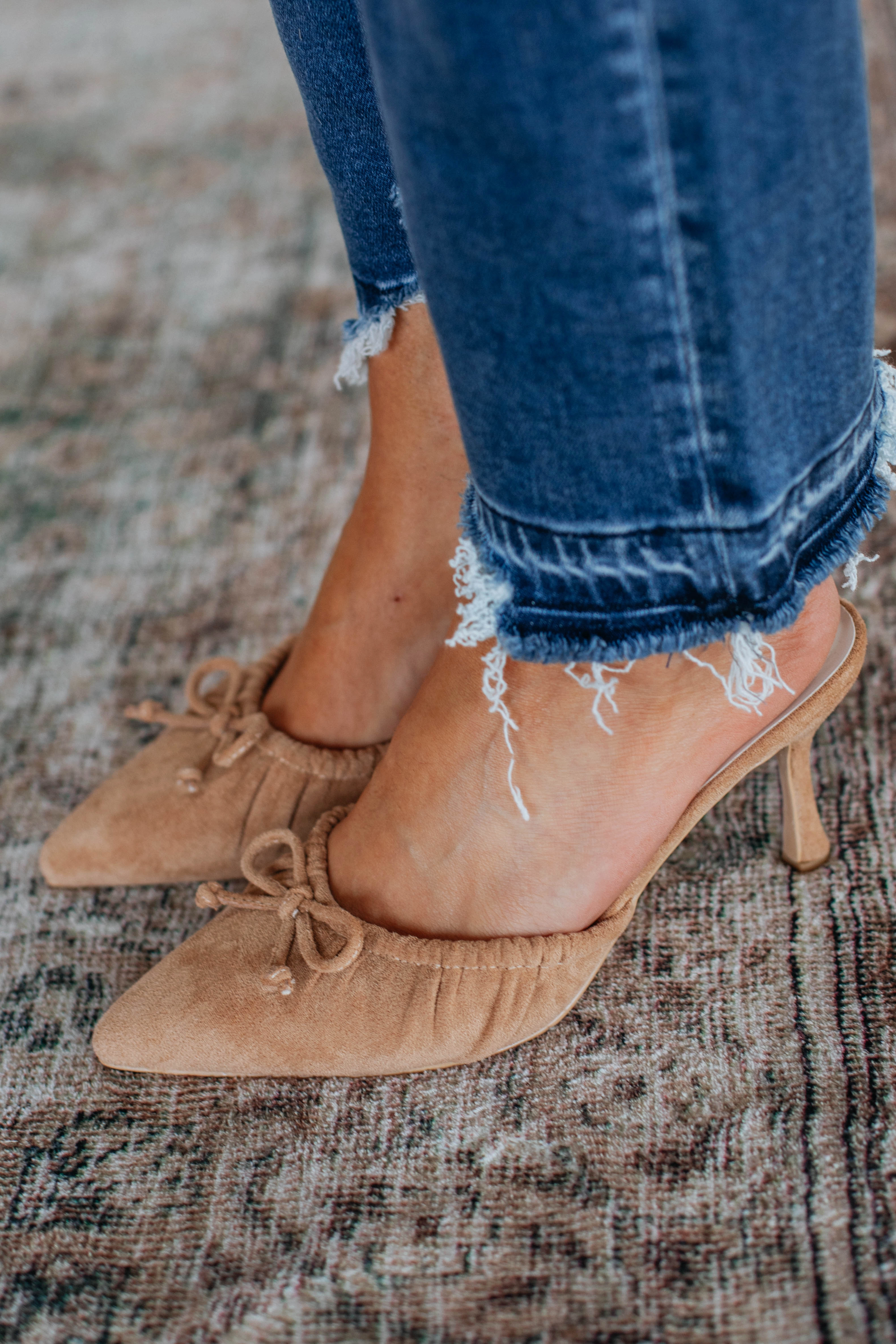 Keep Me Posted Heels - Sand Autumn Tone Star Walk