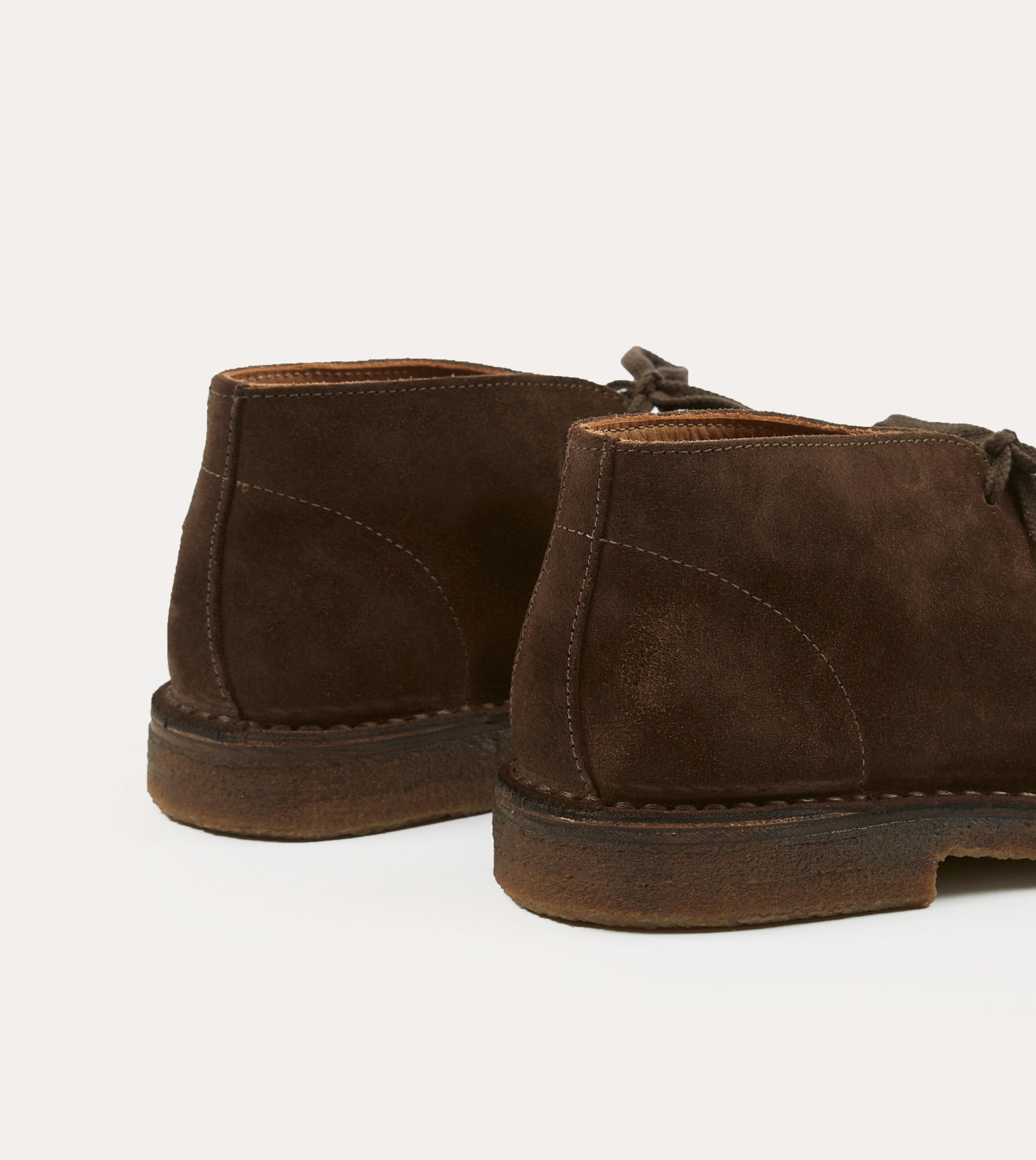 Interior Focus Crosby Moc-Toe Chukka Boot Brown Suede