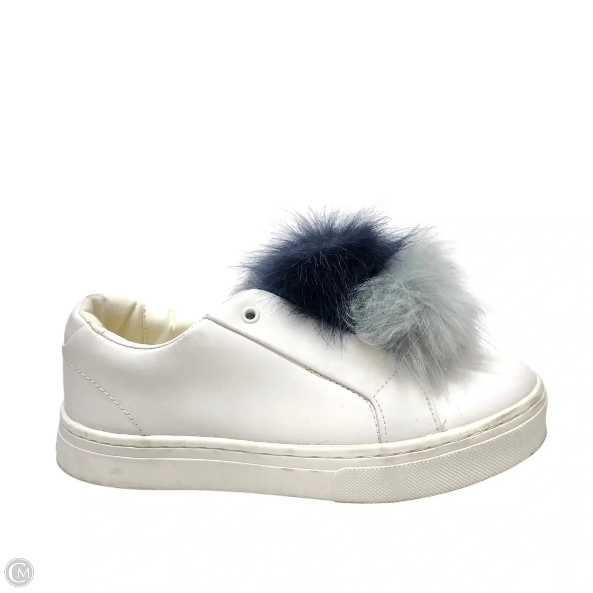 Breathable Linings Comfortable Stride Shoes Sneakers By Sam Edelman In Blue & White, Size: 6.5