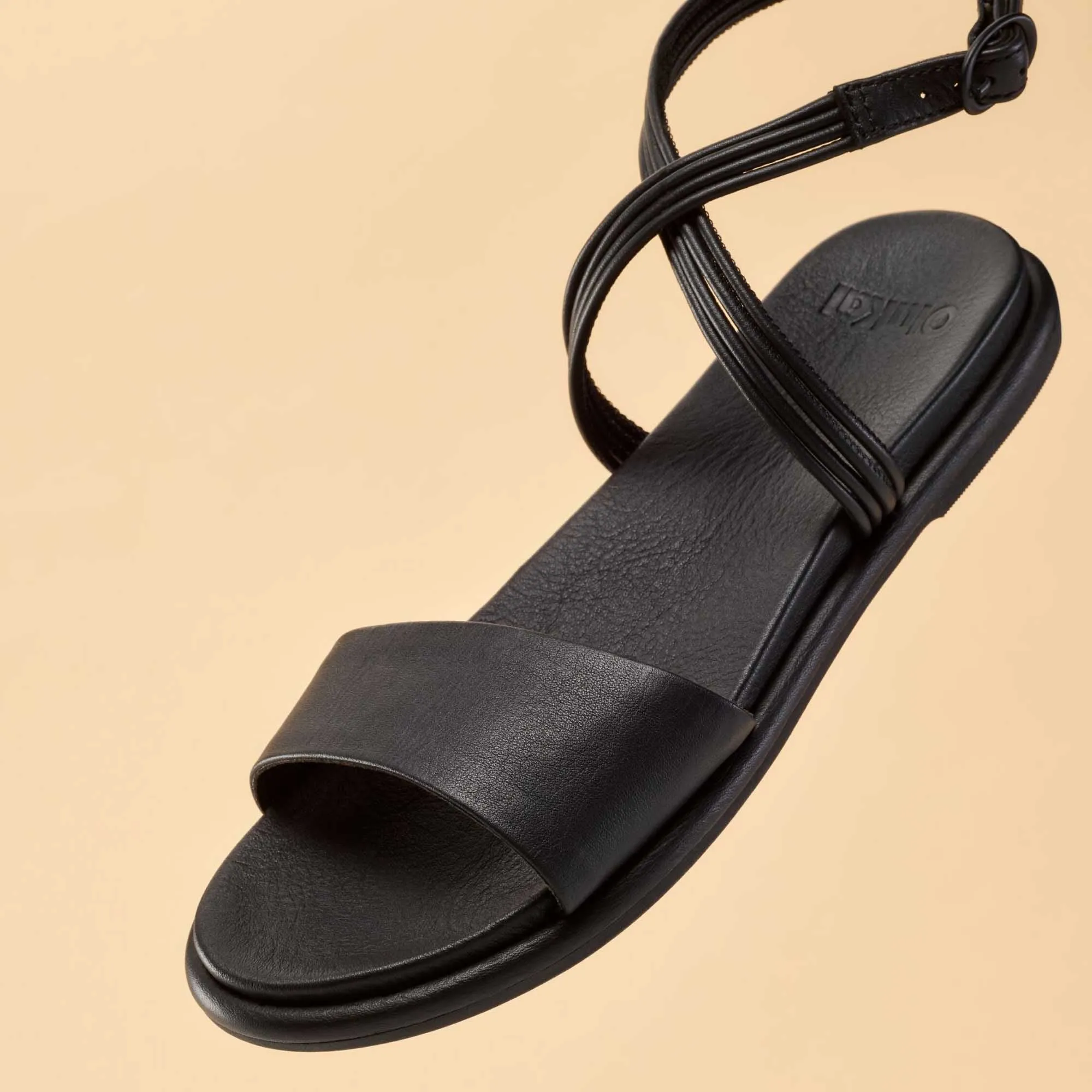 Tiare Wrap - Black Chic Sporty Sandals All-day Casual Footwear