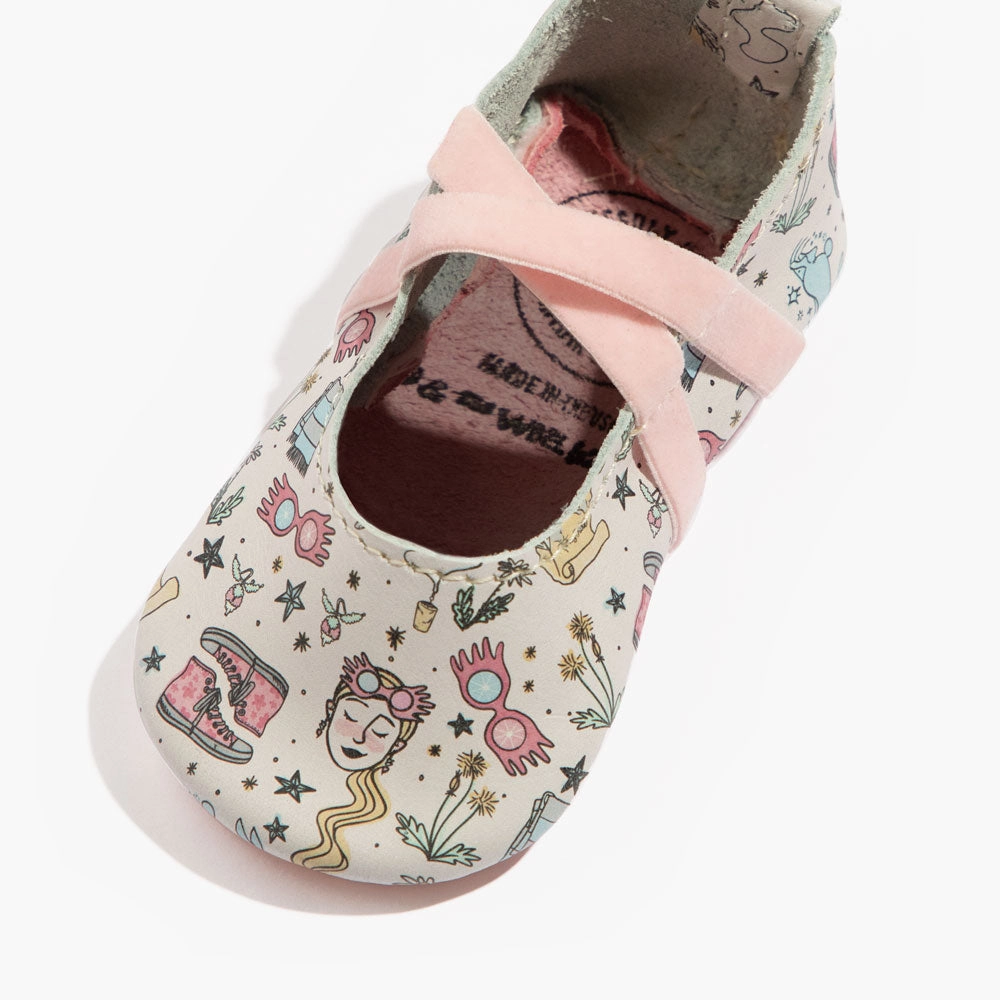 Luna Ballet Slipper Baby Shoe Easy On Off Mechanism