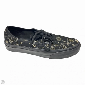 Breathable Choice Shoes Sneakers By Vans In Black & Gold, Size: 8
