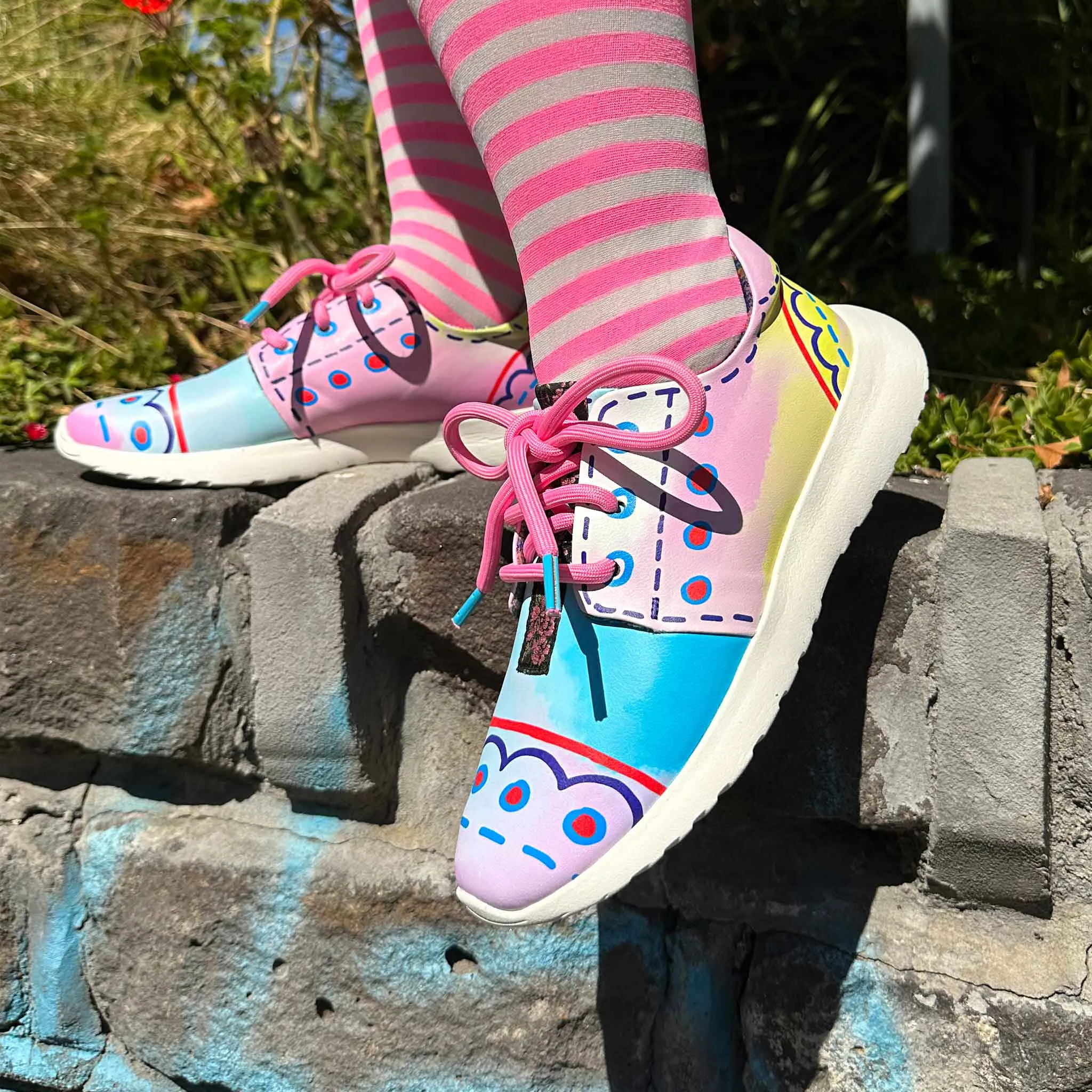 I Believe In Miracles Shock Dispersing Layer Athletic Sneakers