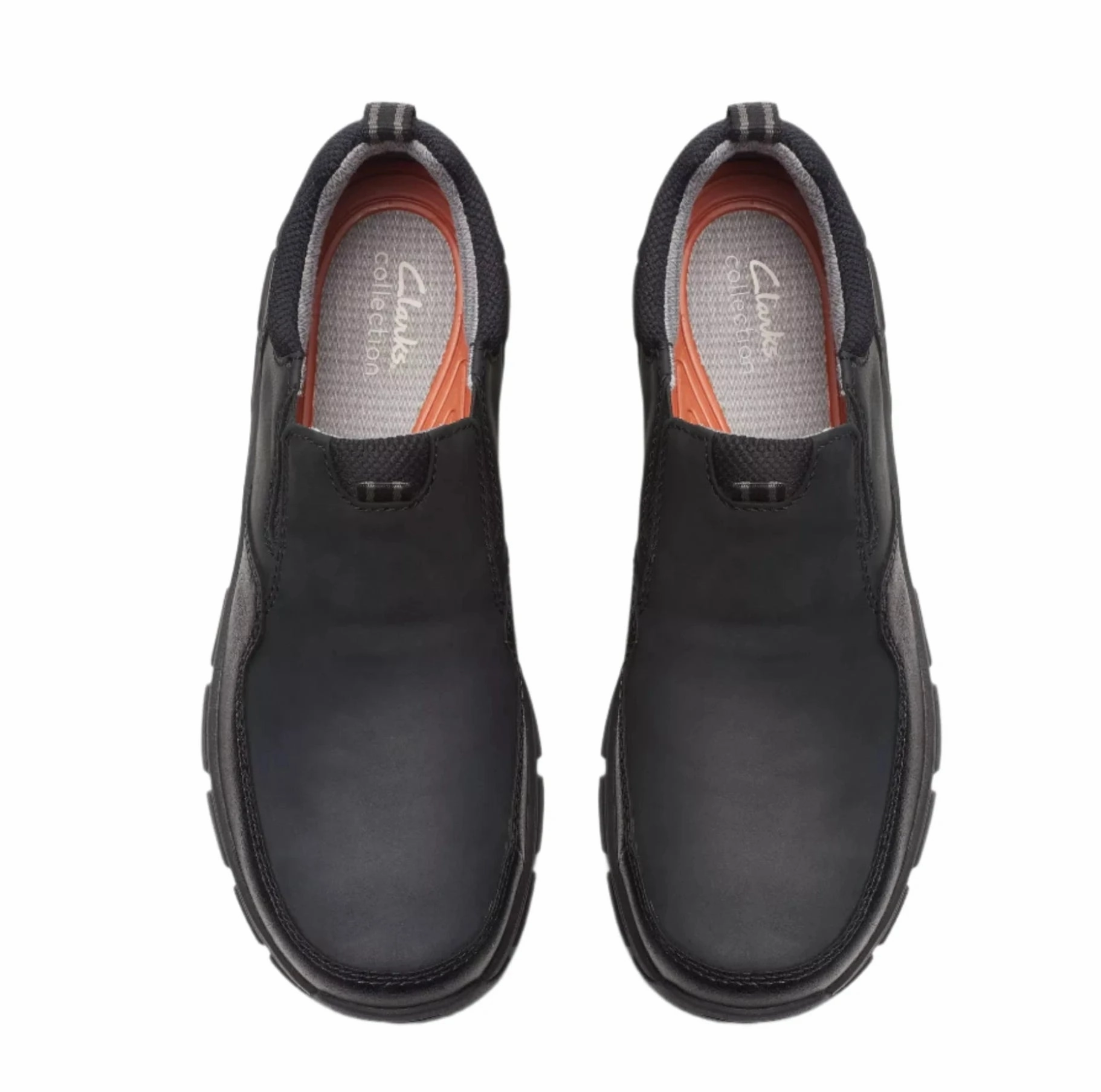 Comfort Midsole Camera Look Clarks Men's Walpath Waterproof Step Slip-On - Black