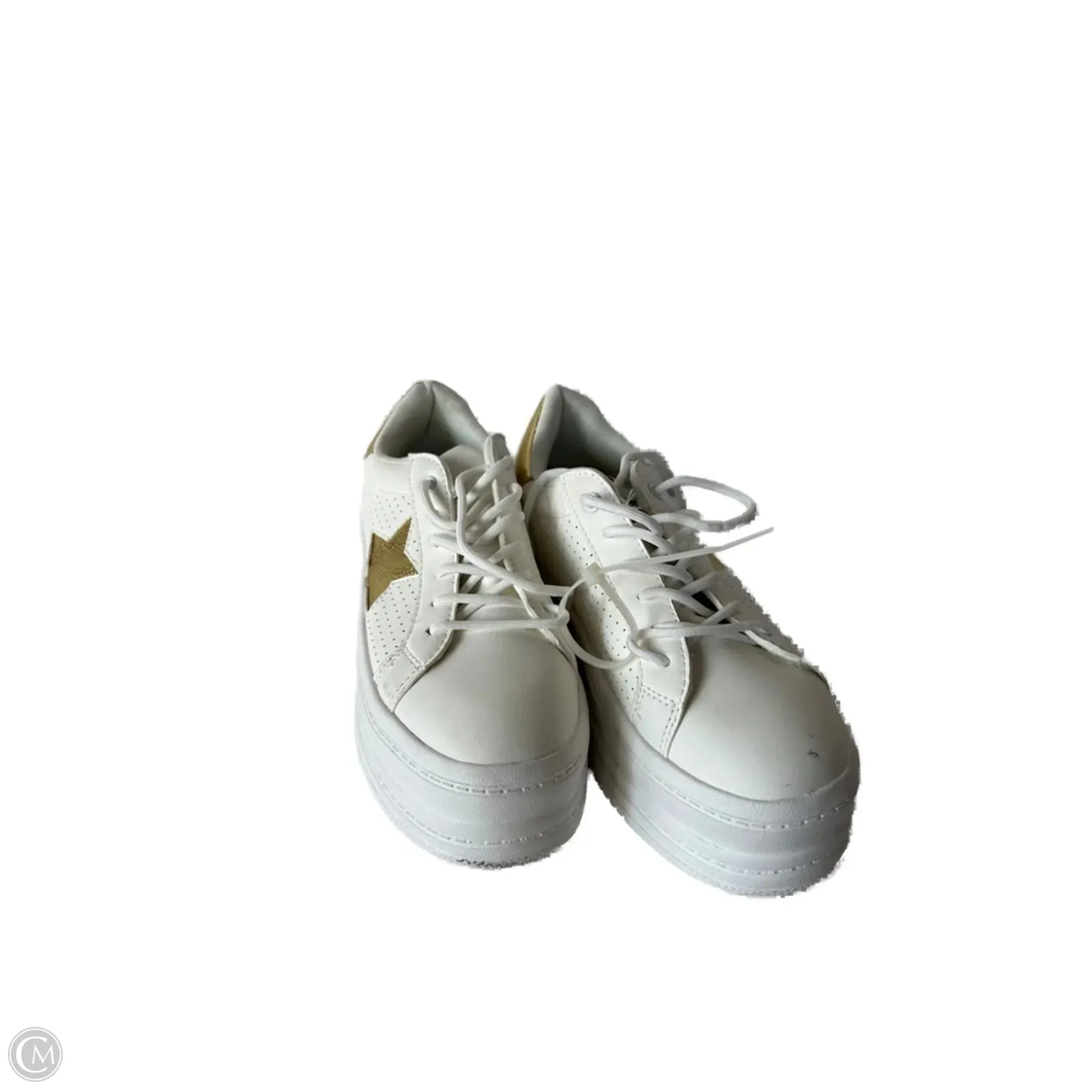 Shoes Sneakers By Clothes Mentor In White, Size: 8 Water   Repellent