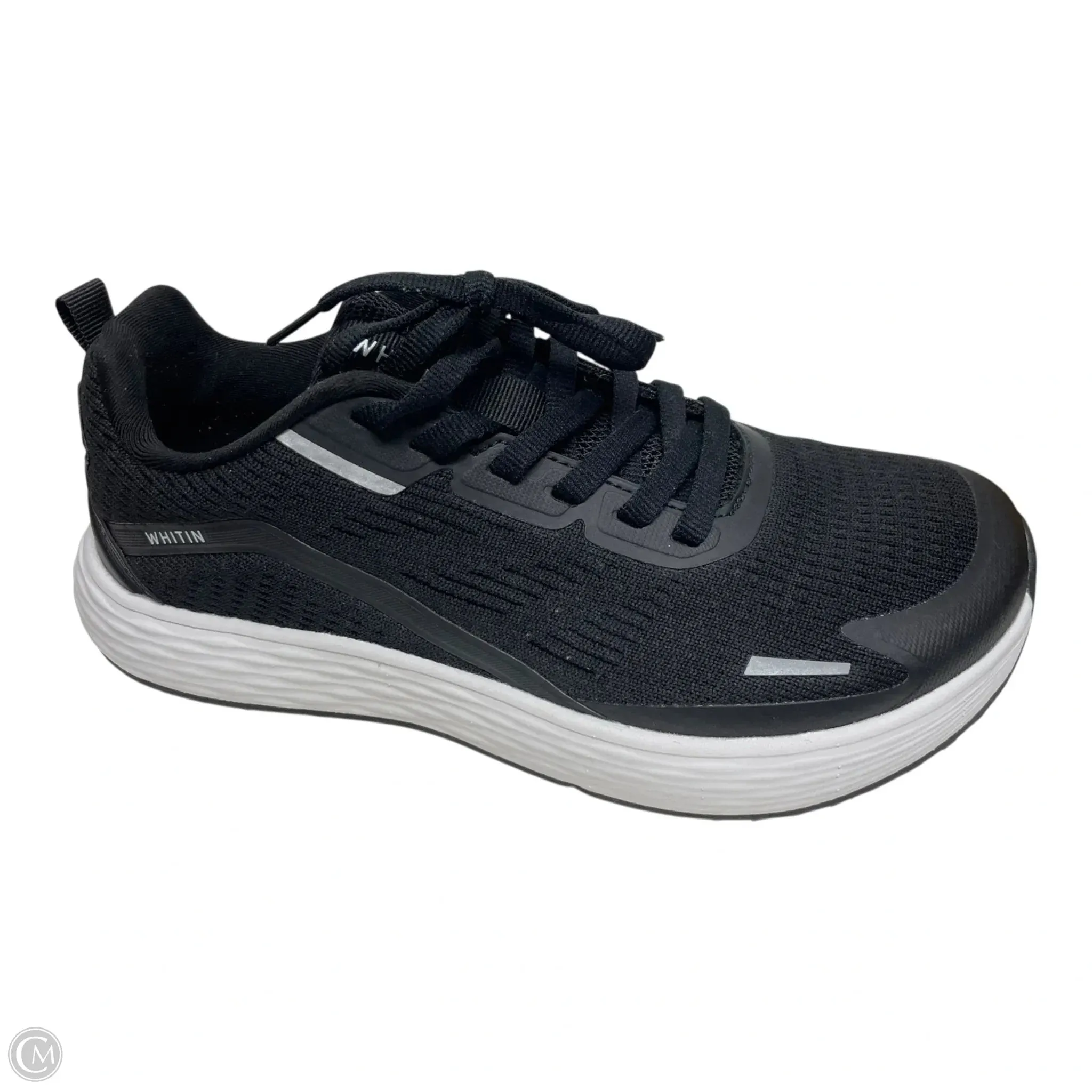 Shoes Sneakers By whitin In Black & White, Size: 6.5 Lace Up Closure Mechanism Arch Stabilization