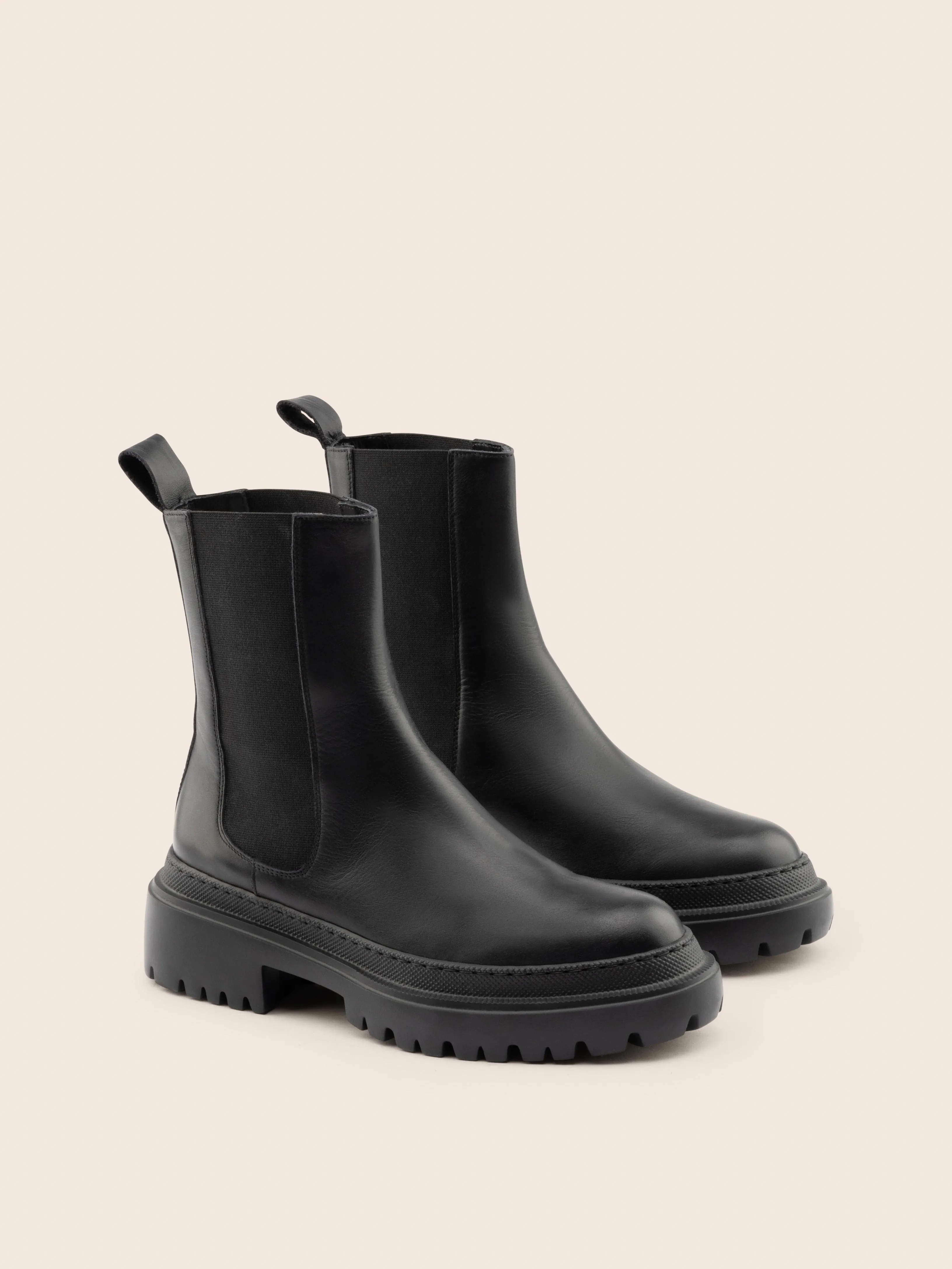 Corticella Black Leather Unlined Boot Protective Footwear