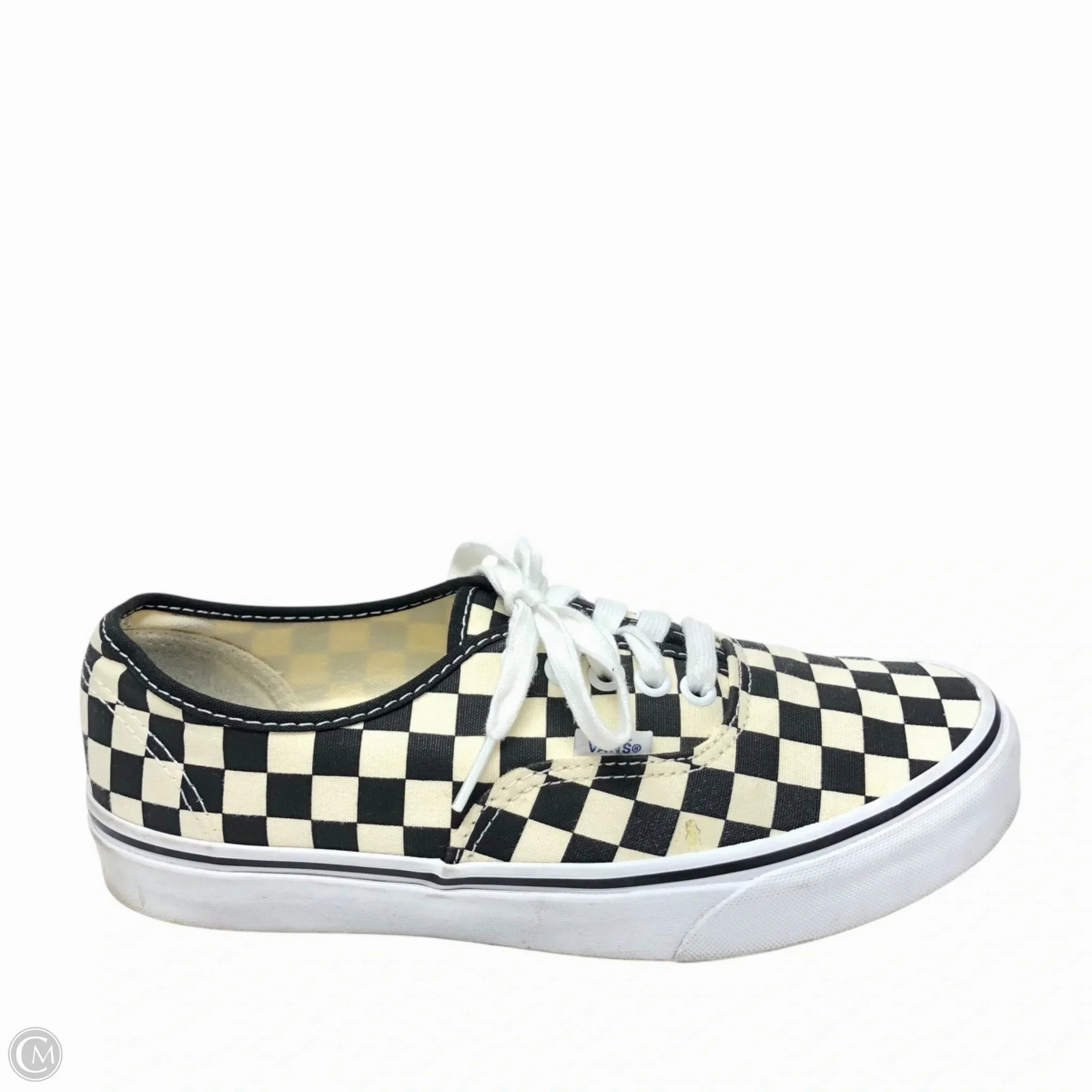 Shoes Sneakers By Vans In Black & White, Size: 9 Subtle Detail HeelSupport