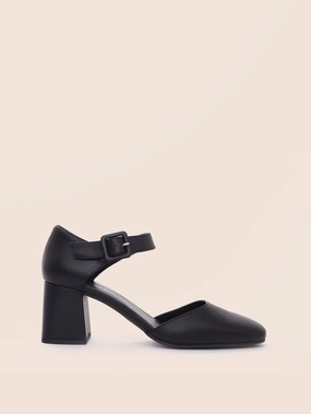 Imperfect Marbella Black Mary Jane 42 Pointed Pumps