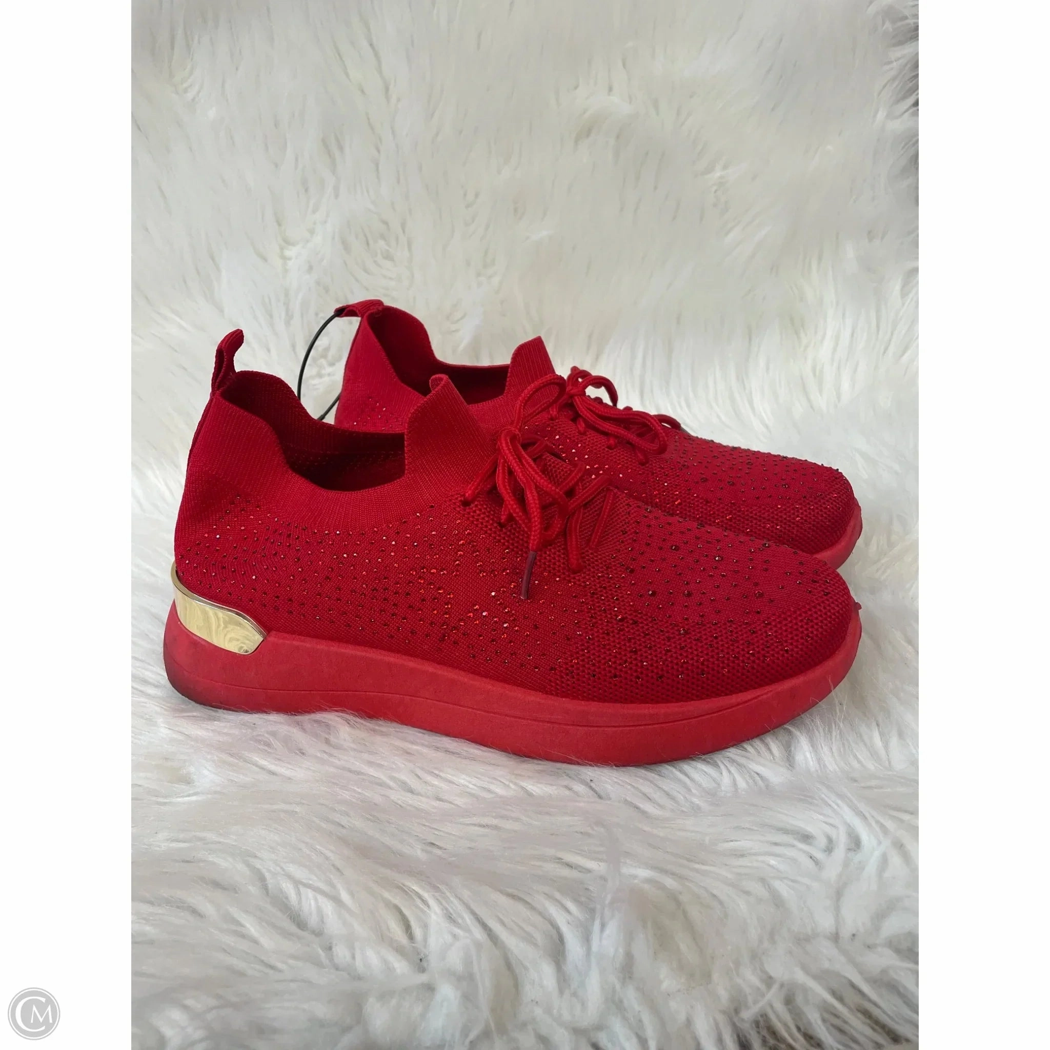 Shoes Sneakers By Rouge In Red, Size: 11 rubber All weather