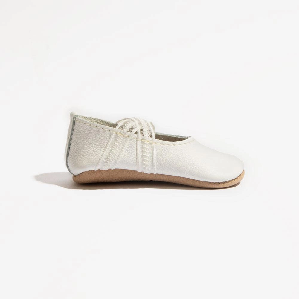 Eva Midsole Thermoregulating Lining Ivory Lace Ballet Slipper Baby Shoe