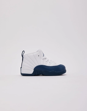 Modern kids' shoes FlexGroove Jordan Air Jordan 12 Retro 'French Blue and White' Toddler