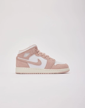 Jordan Air Jordan 1 Mid SE Grade-School Breathable materials for kids Patterned kids' clothes