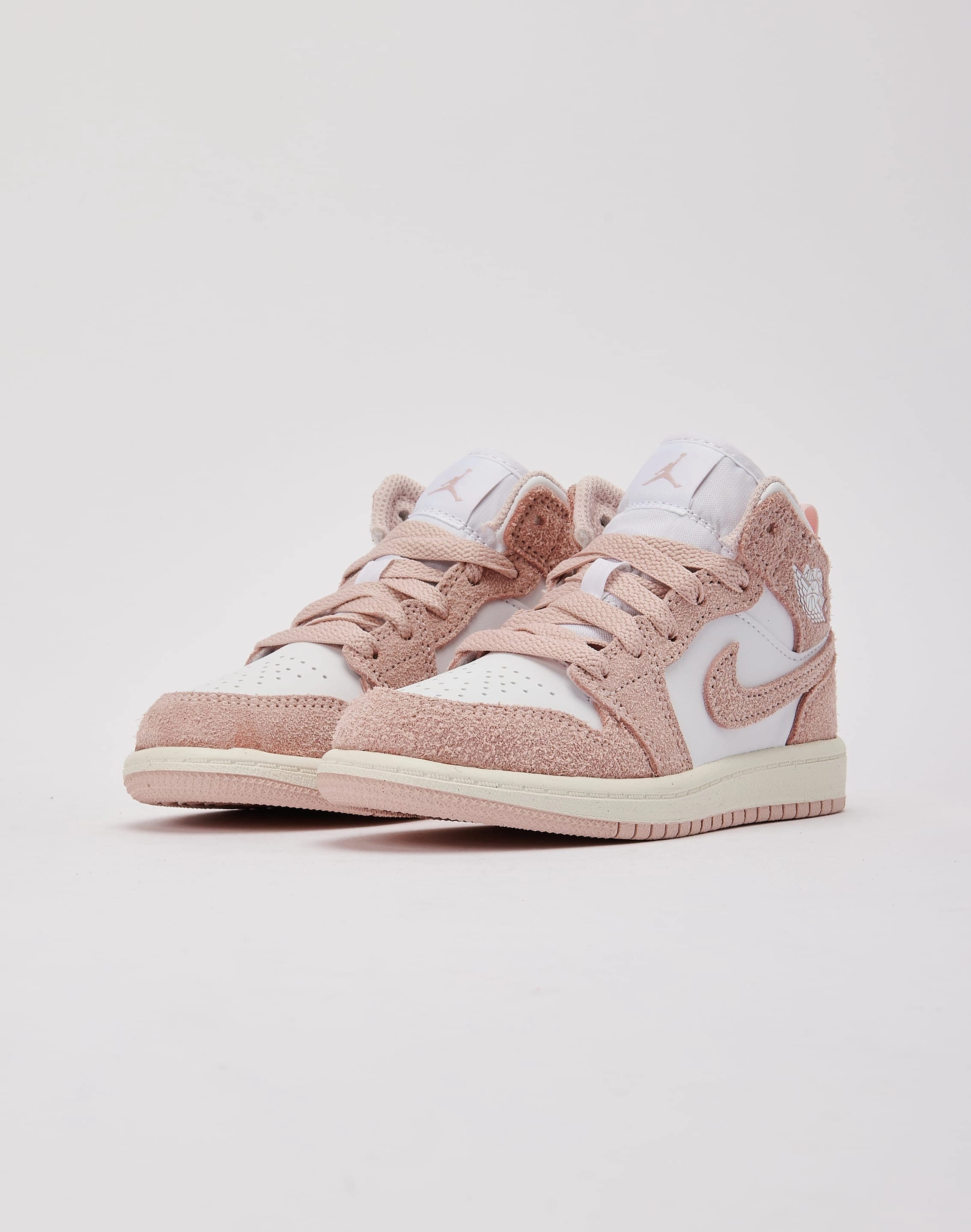 Jordan Air Jordan 1 Mid SE Pre-School Durable kids' shoes Padded collar