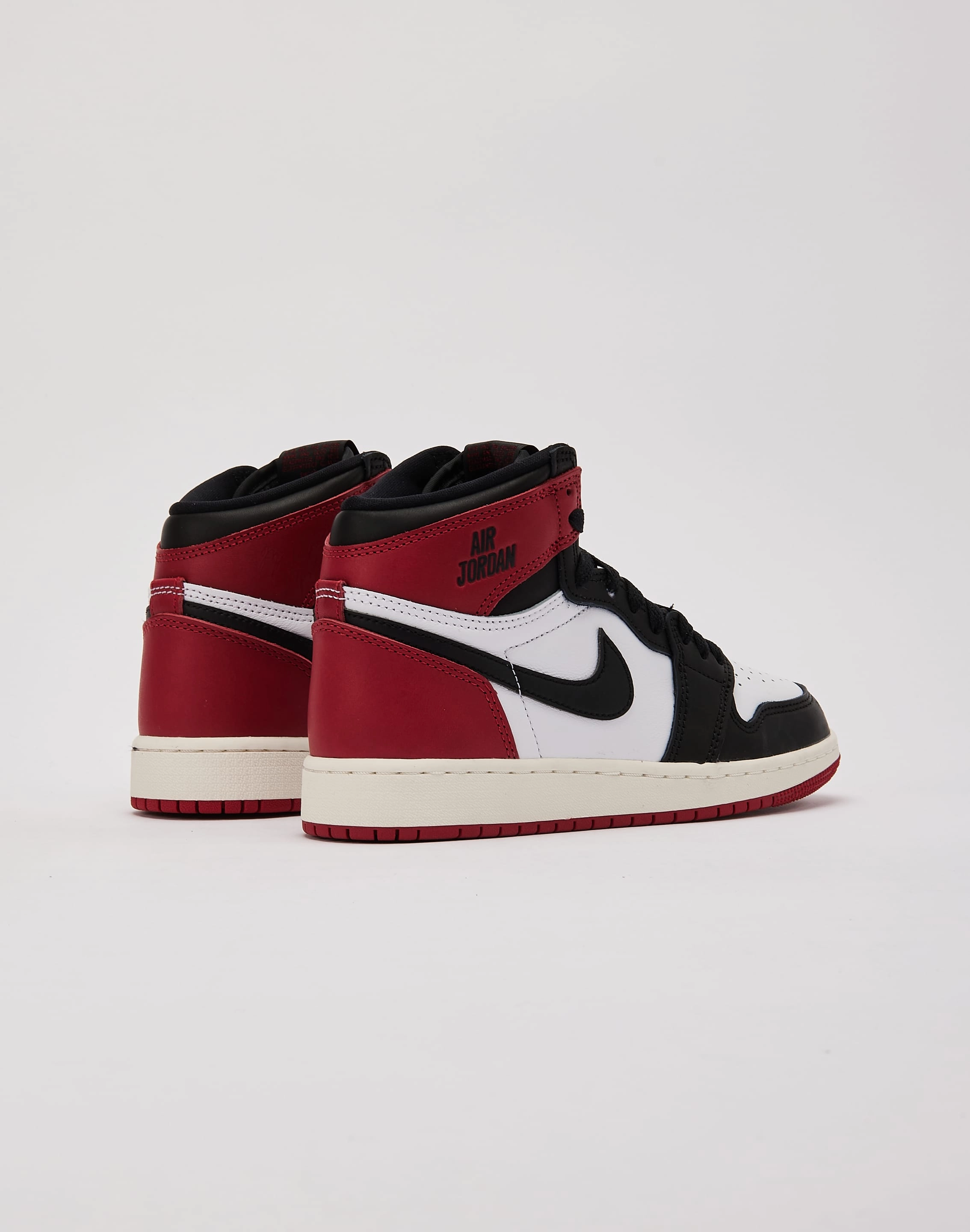 DoubleStitchedSeam Jordan Air Jordan 1 Retro High OG 'Black Toe Reimagined' Grade-School