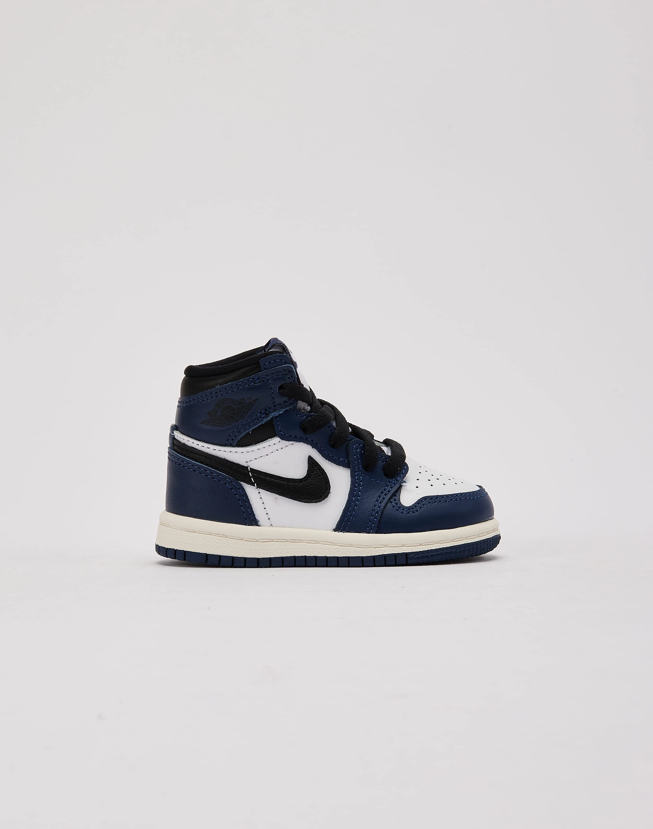 Mesh kids' shoes Striped kids' wear Jordan Air Jordan 1 Retro High OG 'Midnight Navy' Toddler