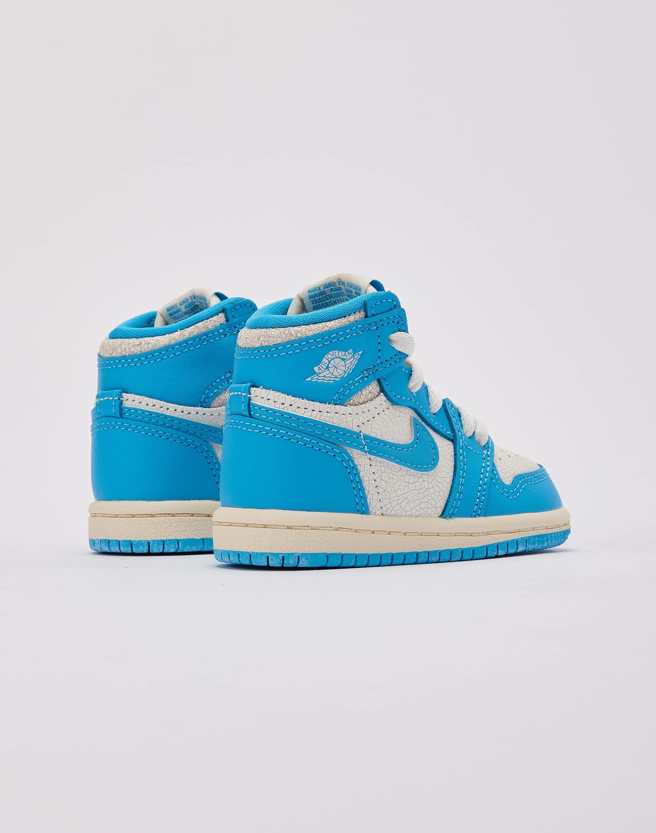 Jordan Air Jordan 1 Retro High OG 'UNC Reimagined' Toddler Flat - heeled kids' shoes Anti Skid Tread