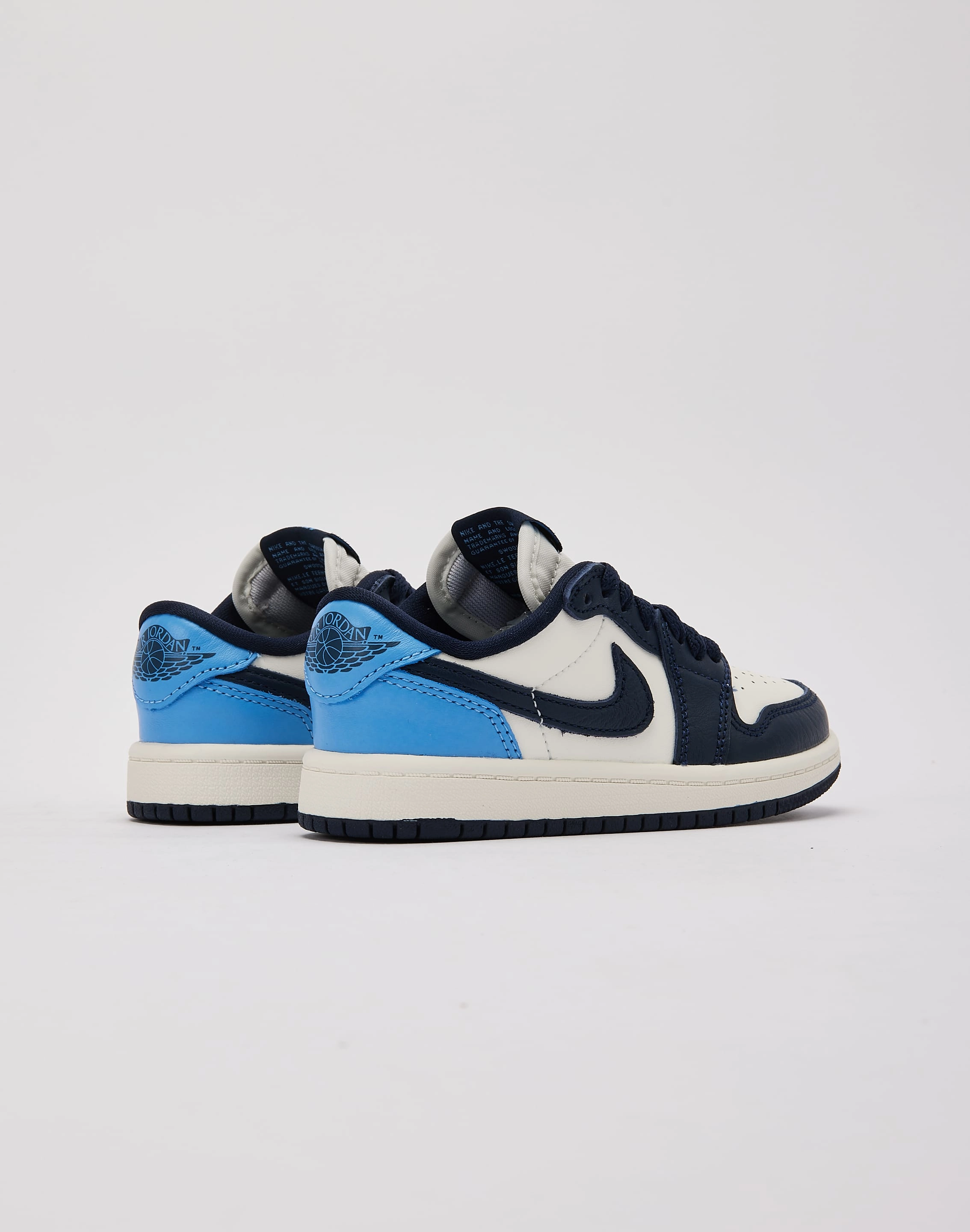 Vented Design Jordan Air Jordan 1 Retro Low OG 'Obsidian' Pre-School
