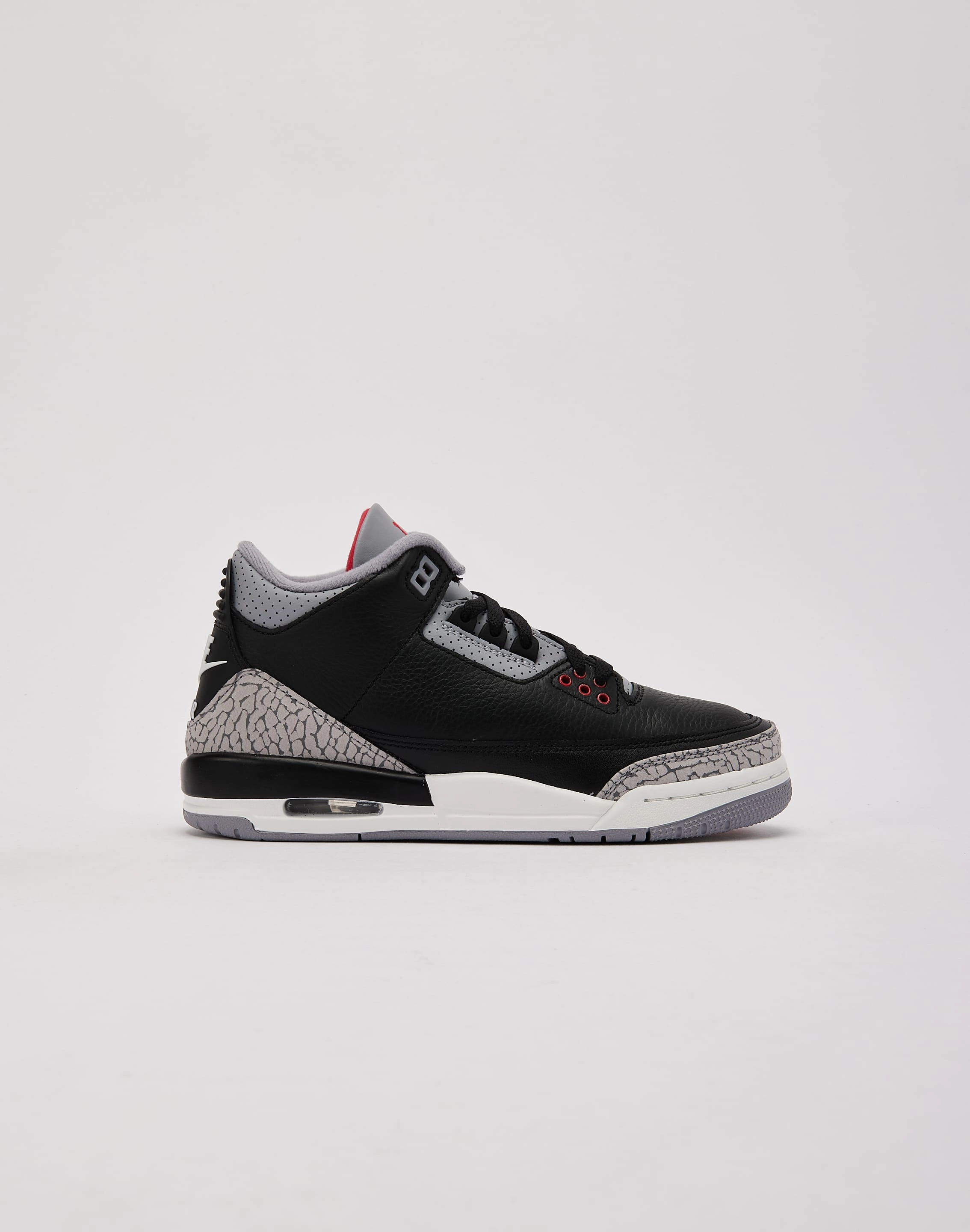 Jordan Air Jordan 3 Retro 'Black Cement' Grade-School Breathable Material Temperature Control Tech