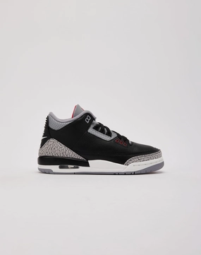 Jordan Air Jordan 3 Retro 'Black Cement' Grade-School Breathable Material Temperature Control Tech
