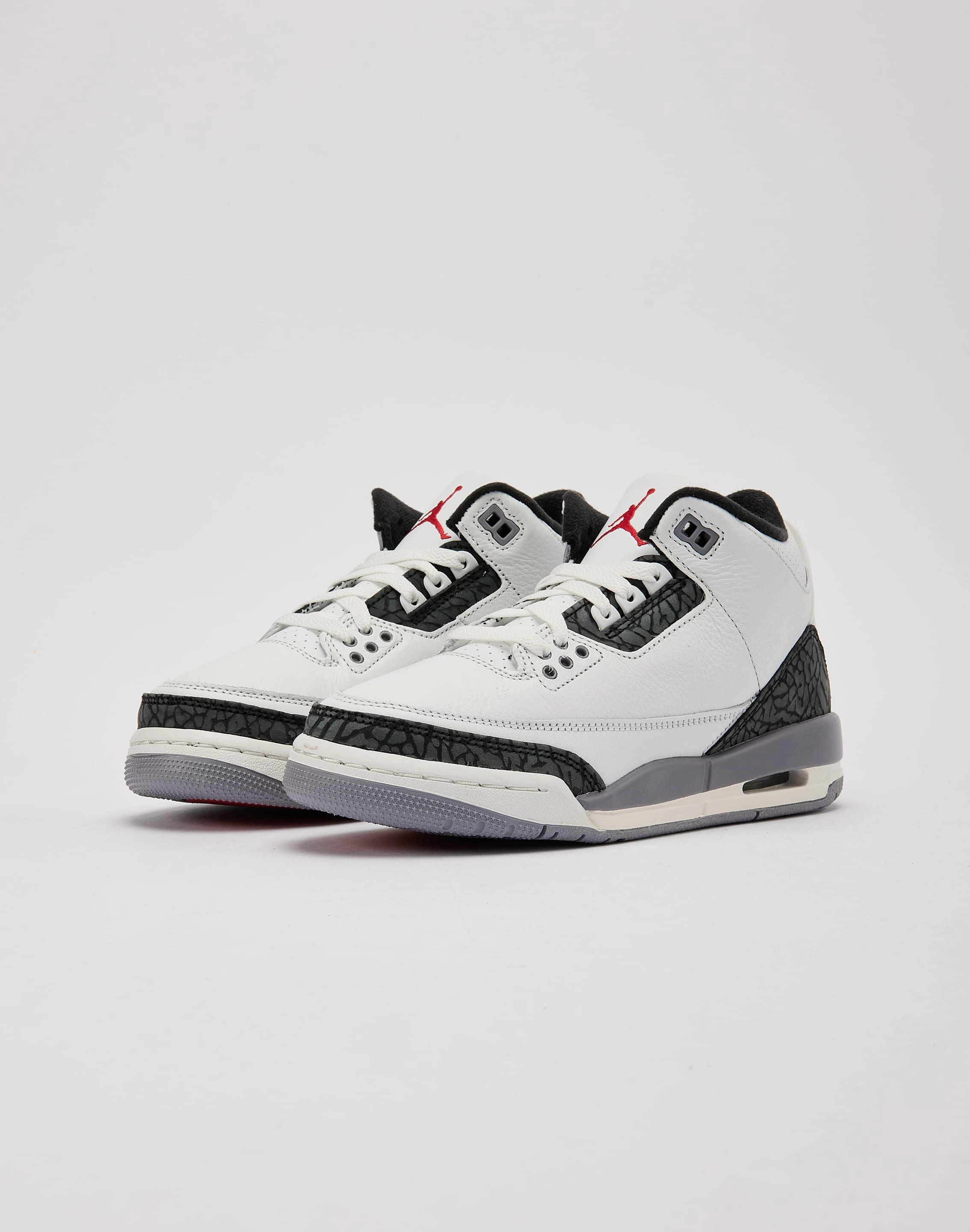 Durable kids' shoes WaterproofLayer Jordan Air Jordan 3 Retro 'Cement Grey' Grade-School
