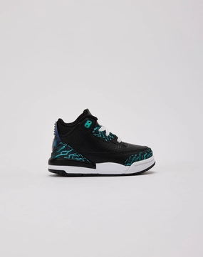 Jordan Air Jordan 3 Retro SE 'Black and Hyper Jade' Toddler NontoxicMaterials