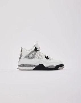 Jordan Air Jordan 4 Retro OG 'White Cement' Pre-School NonTreadPattern Breathable Lining