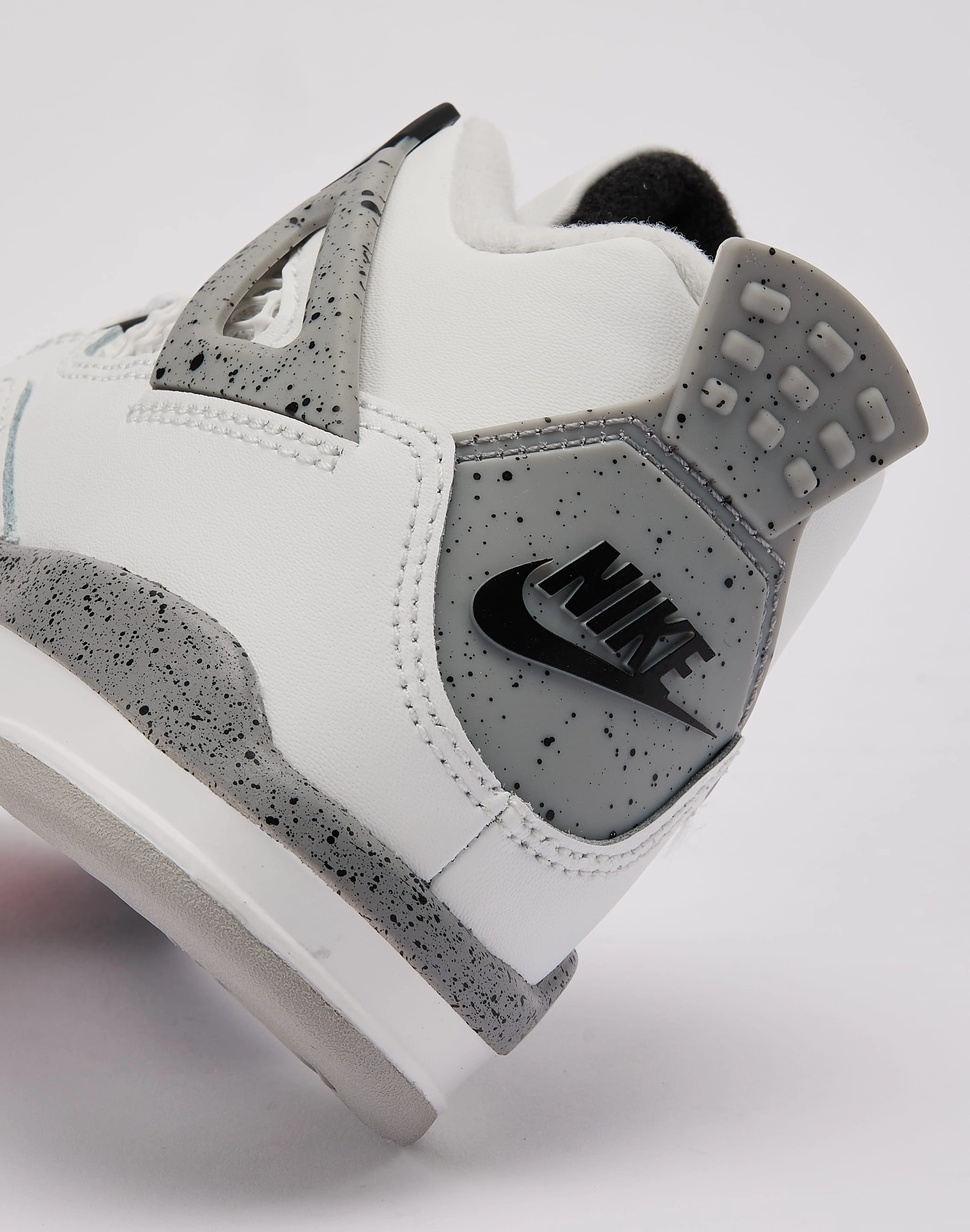 Jordan Air Jordan 4 Retro OG 'White Cement' Pre-School Anti Fatigue Technology Breathable mesh