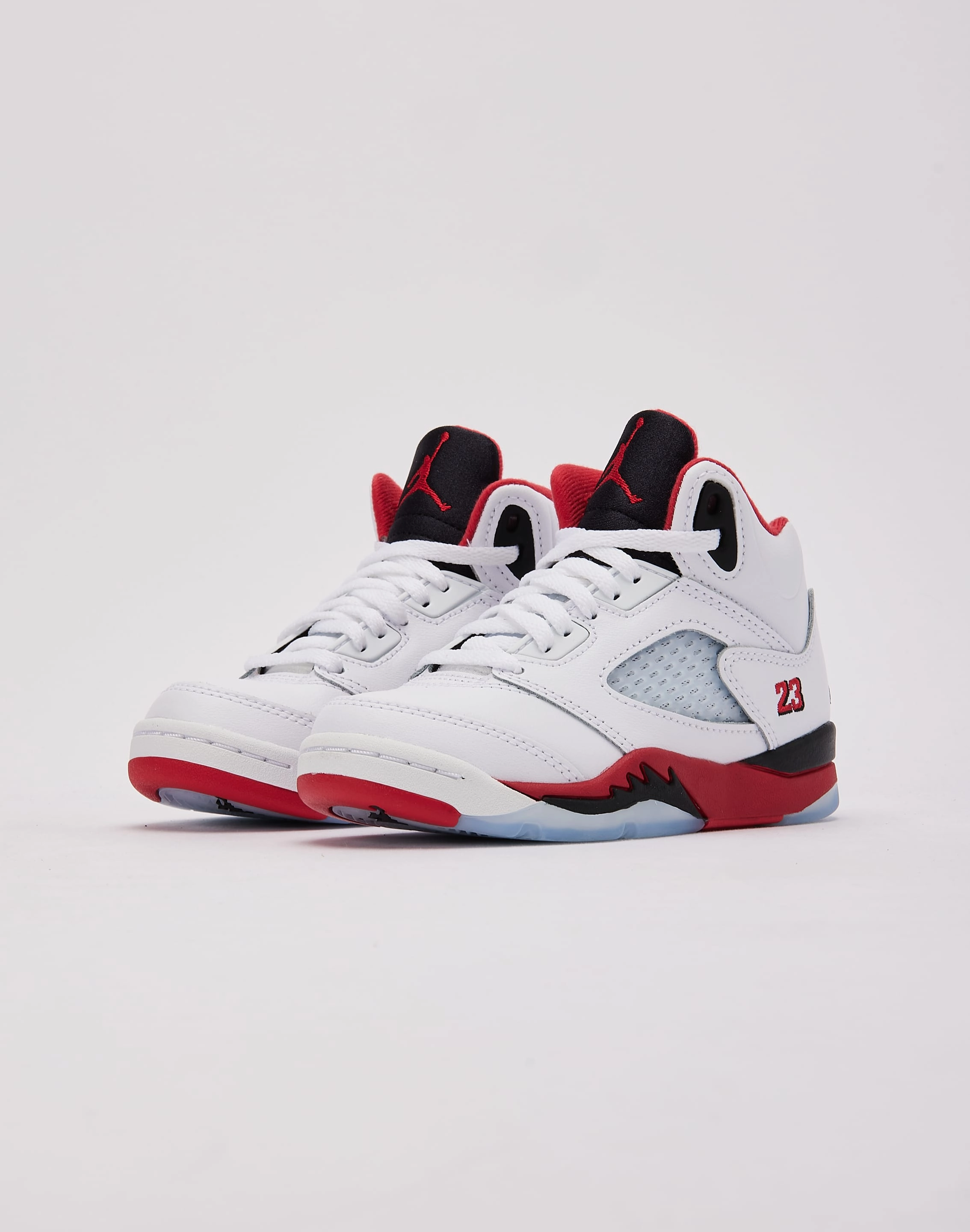 Playground - ready kids' shoes School - appropriate kids' shoes Jordan Air Jordan 5 Retro 'Fire Red Black Tongue' Pre-School