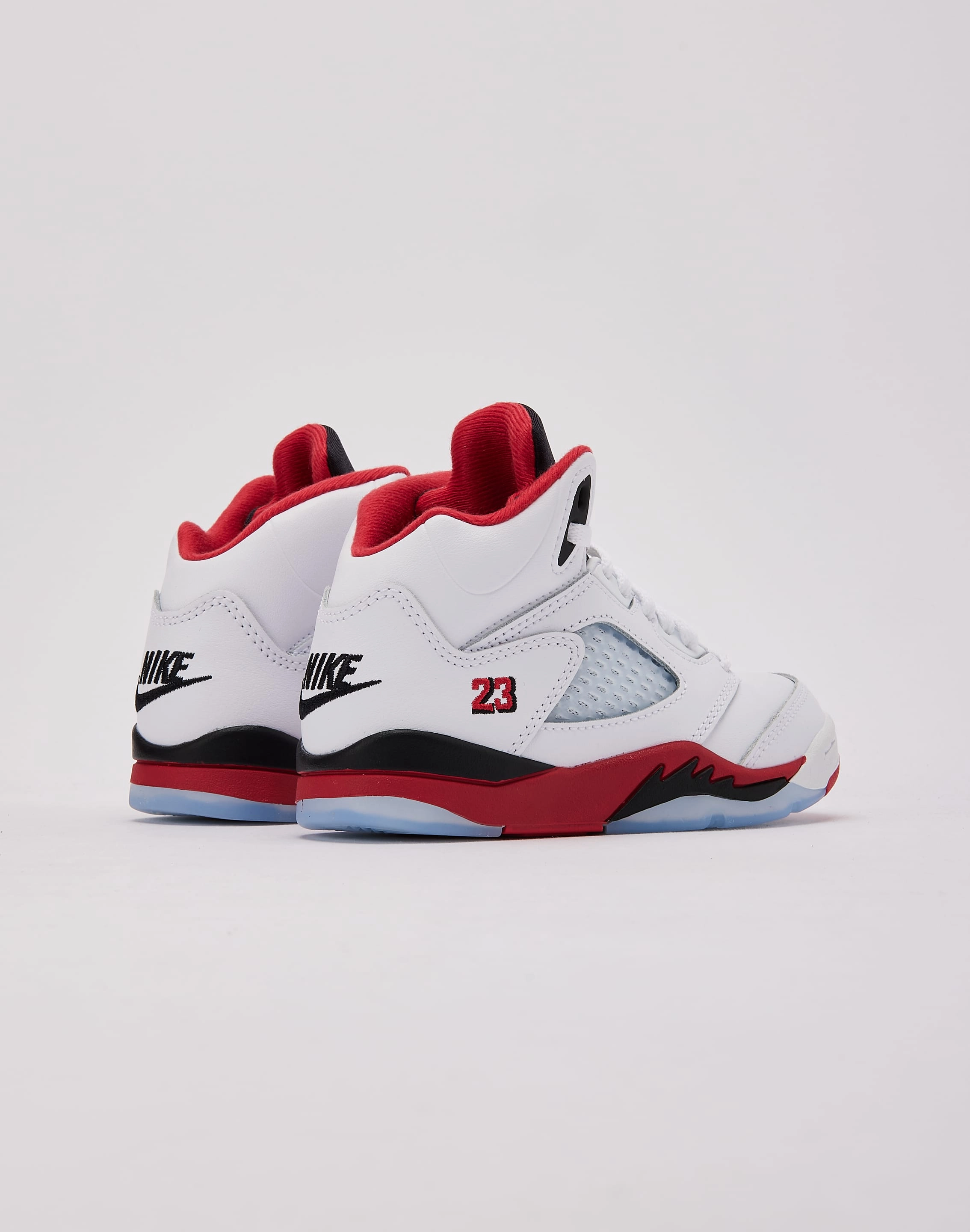 Indoor kids' clothes VeganFriendlyMaterial Jordan Air Jordan 5 Retro 'Fire Red Black Tongue' Pre-School