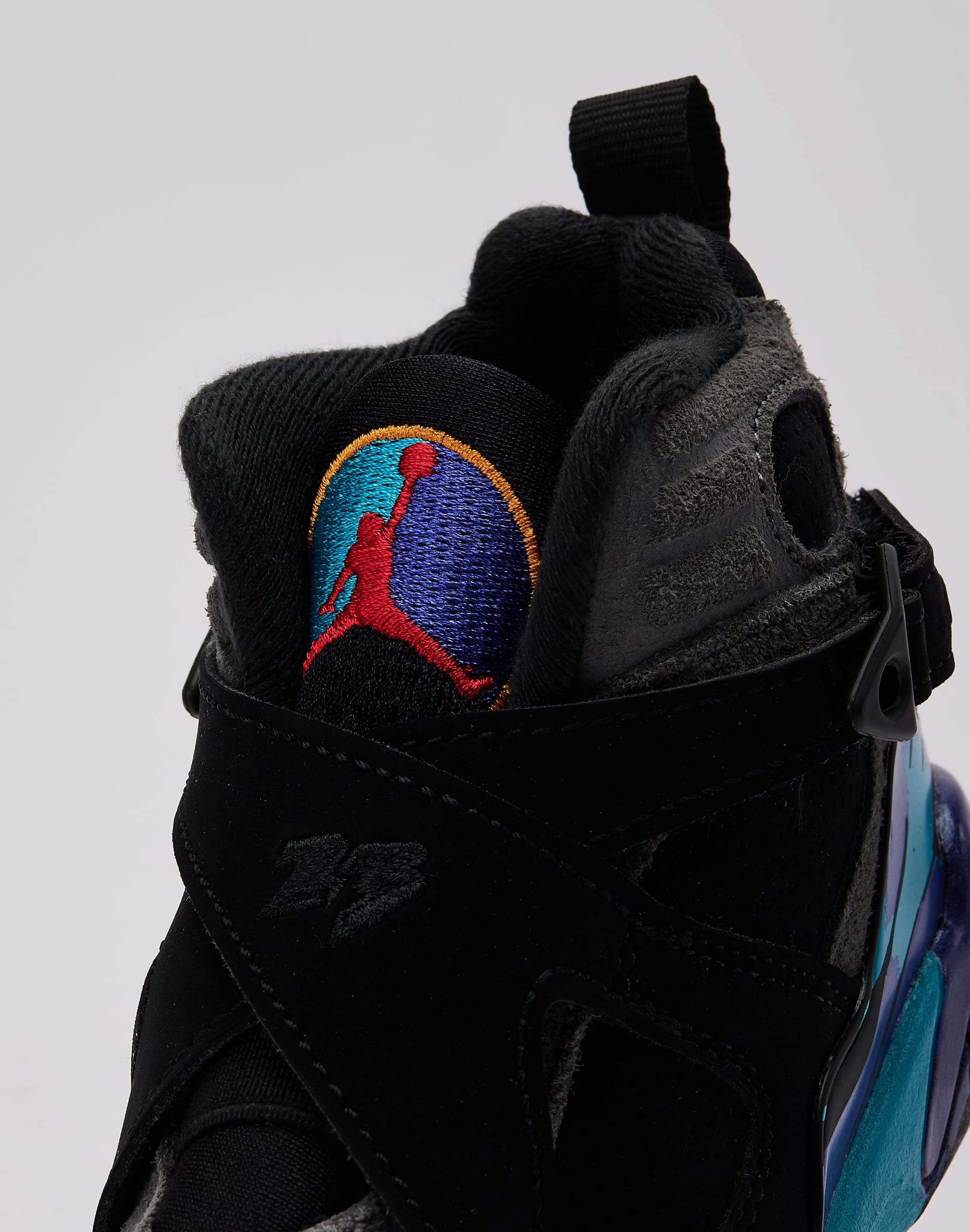 Flexible Upper FlexibleRubber Jordan  Air Jordan 8 Retro 'Aqua' Pre-School