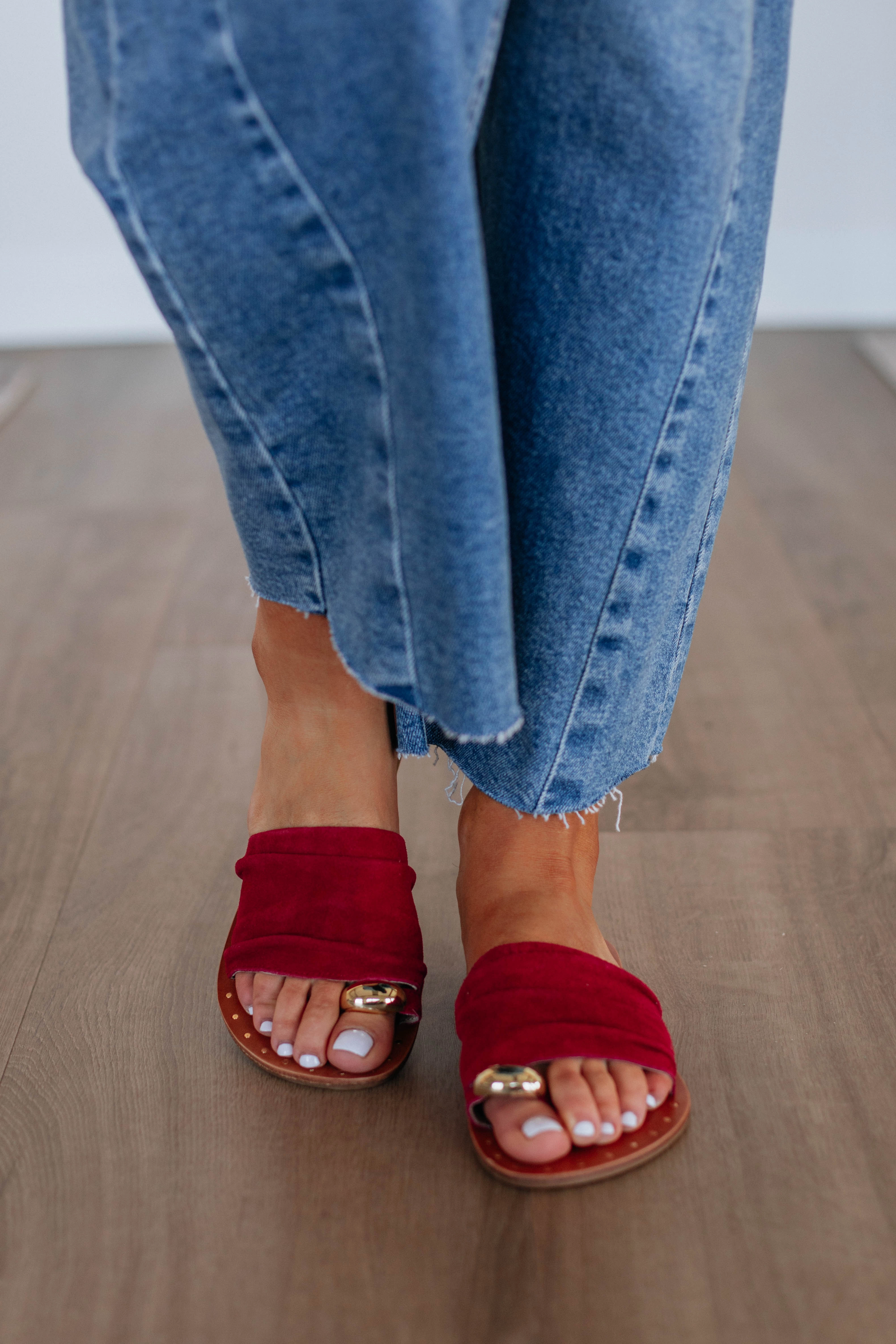 Comfortable Supportive Core Weekend Warriors Keep It Current Sandals - Sangria