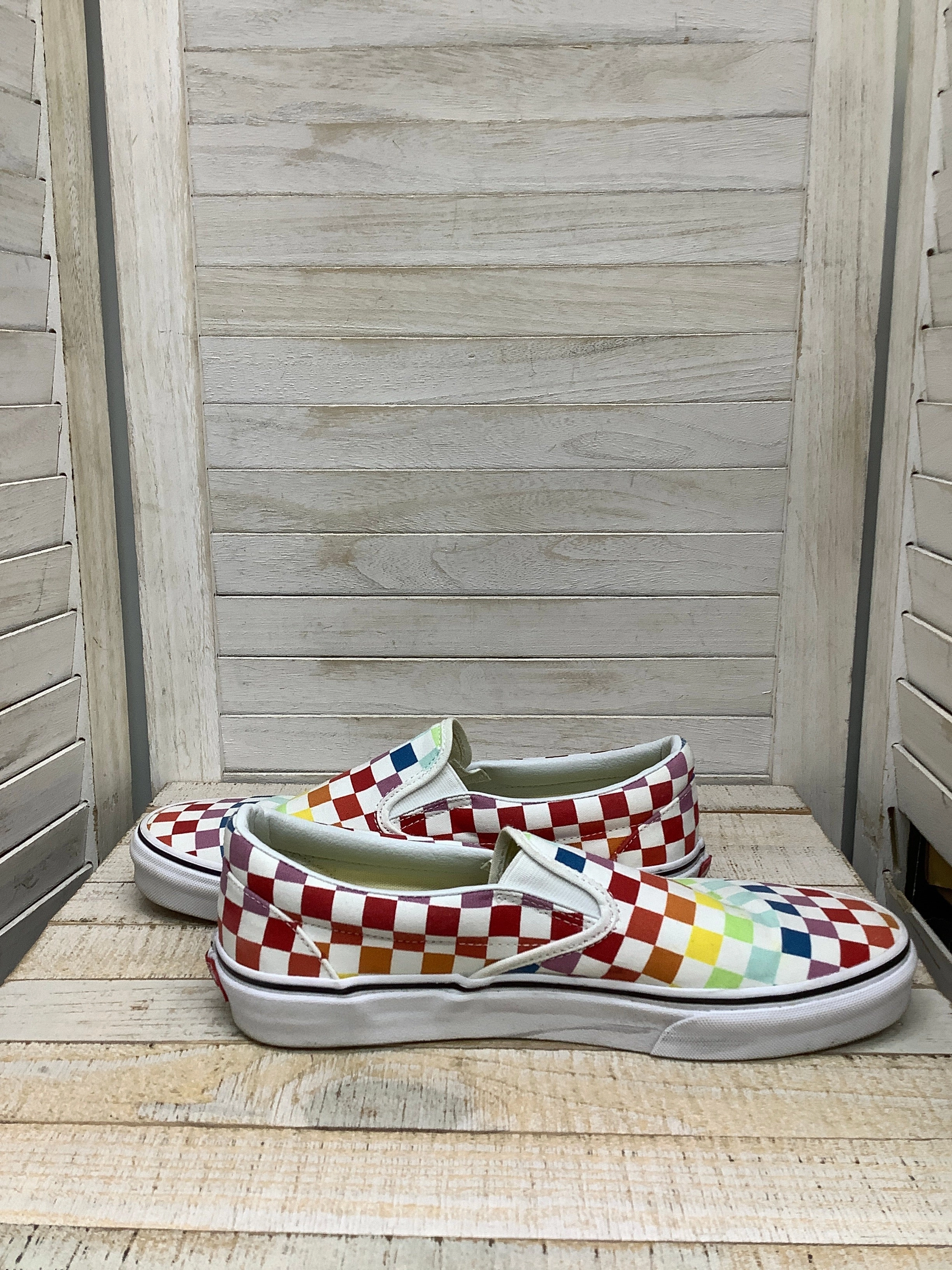Morning Rush Shoes Sneakers By Vans In Rainbow Print, Size: 10.5