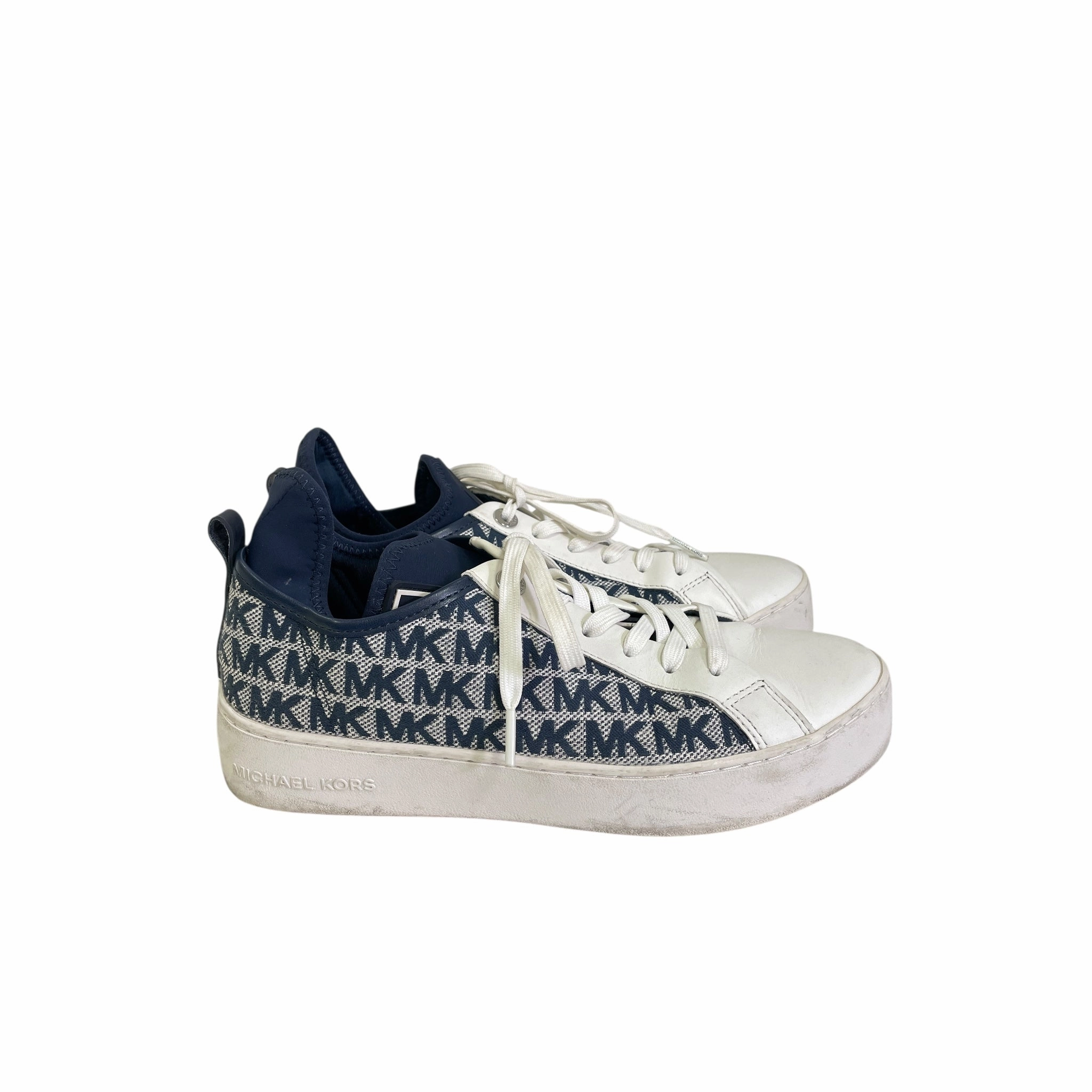 Power Moves Superior Cushioning Shoes Sneakers By Michael By Michael Kors In Blue & White, Size:8
