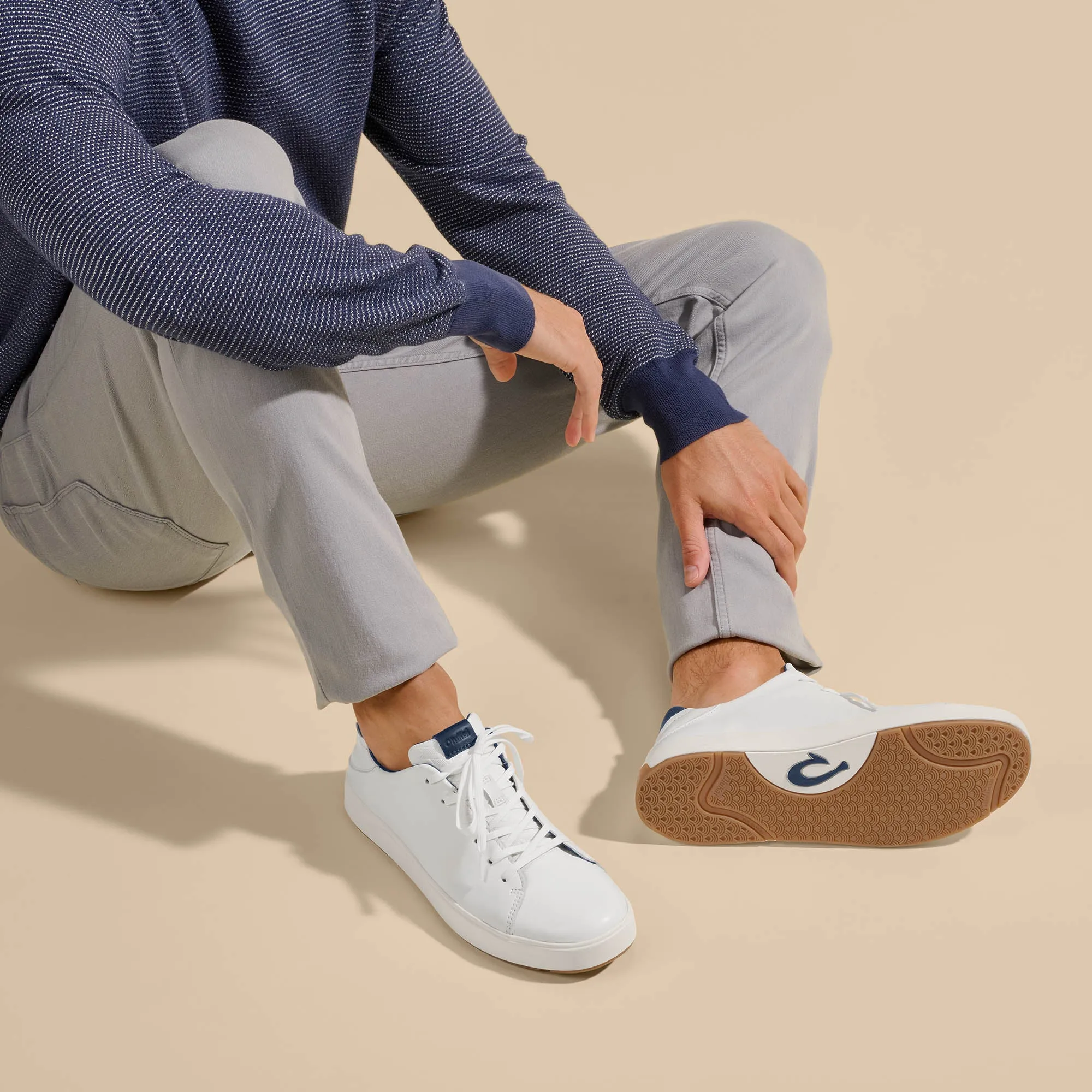 Sweat Resistant Comfort Seekers Posture aid Laeahi L Ili - Bright White / Trench Blue