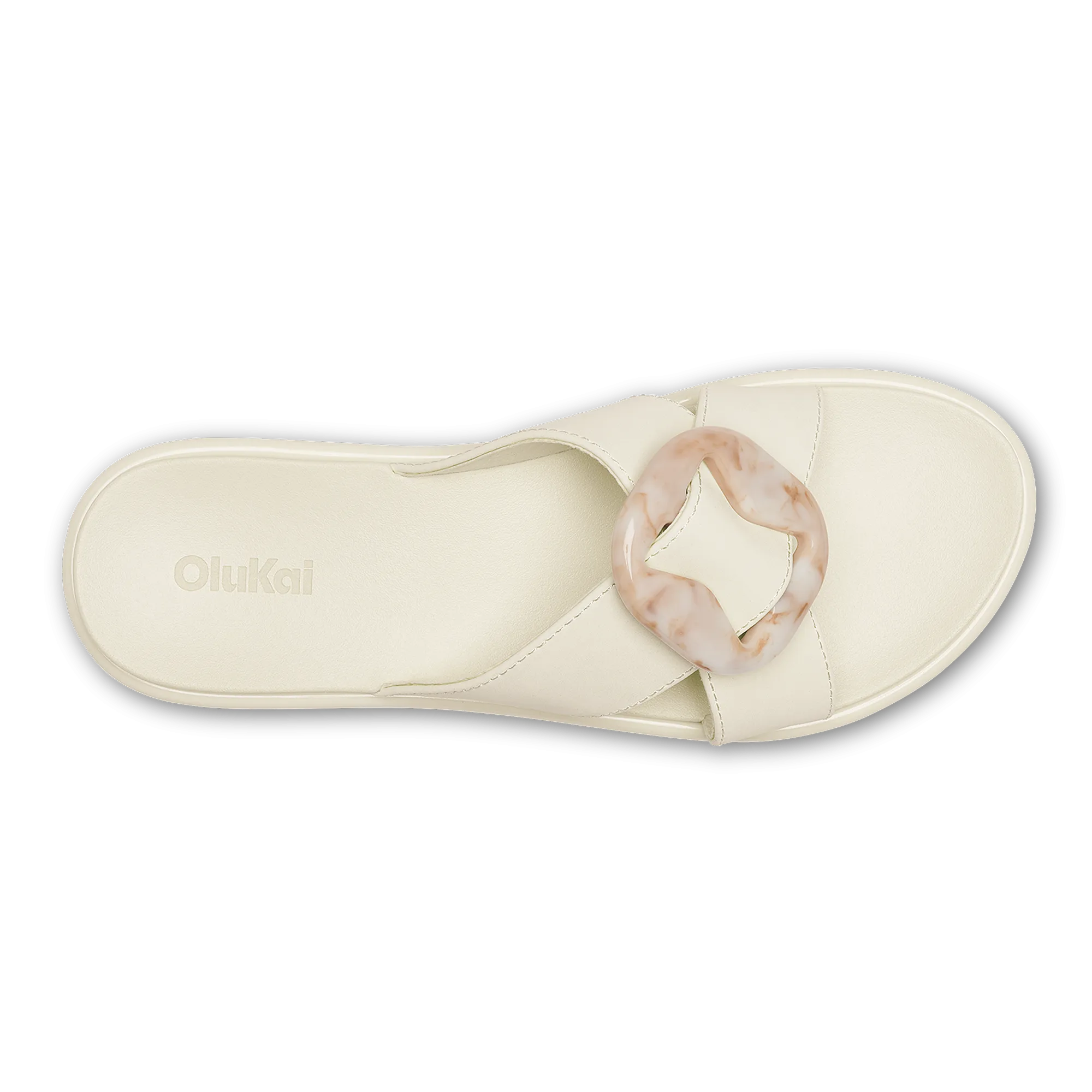 Casual Flats Environmentally Friendly Footbed Lai Slide - White Sand