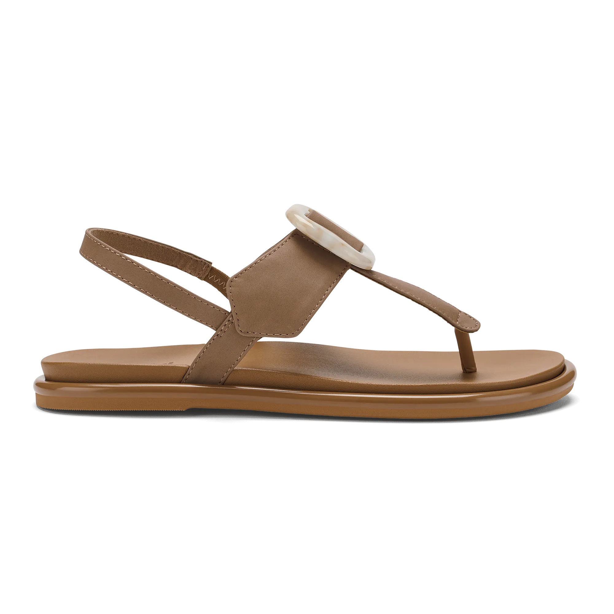 Stylish Flats Summer Adventure Lai TBar - Tan / Tan