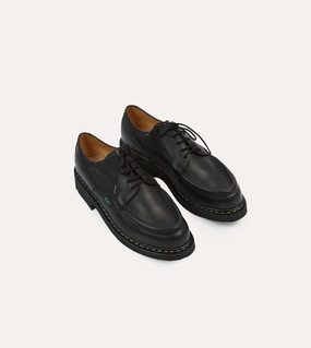 Paraboot Villandry Noir Calf Leather Derby Shoe Always Shade Wind Safe