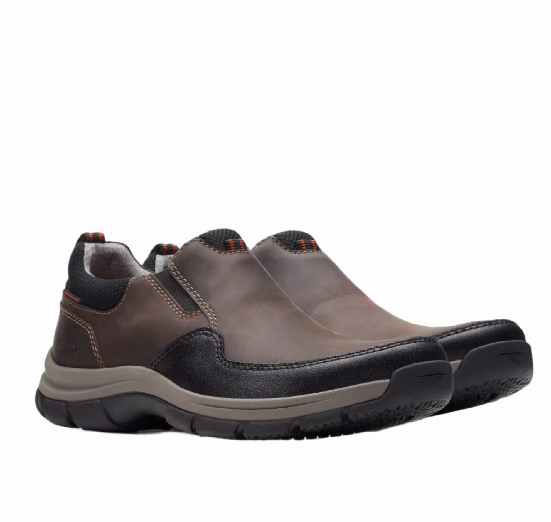 Move Light Modern Clarks Men's Walpath Waterproof Step Slip-On - Dark Brown