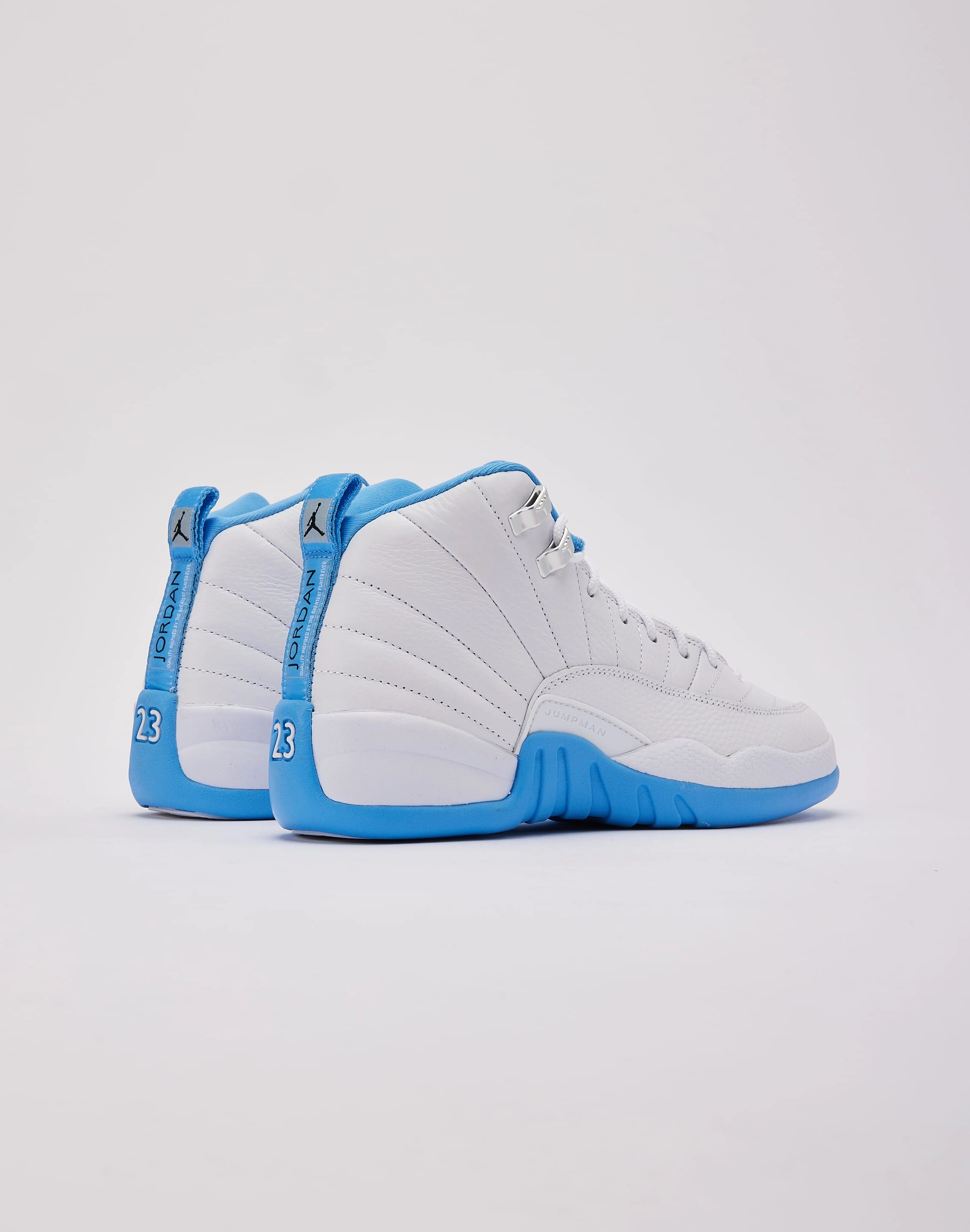 Jordan Air Jordan 12 Retro 'White and University Blue' Grade-School Ventilation Holes System