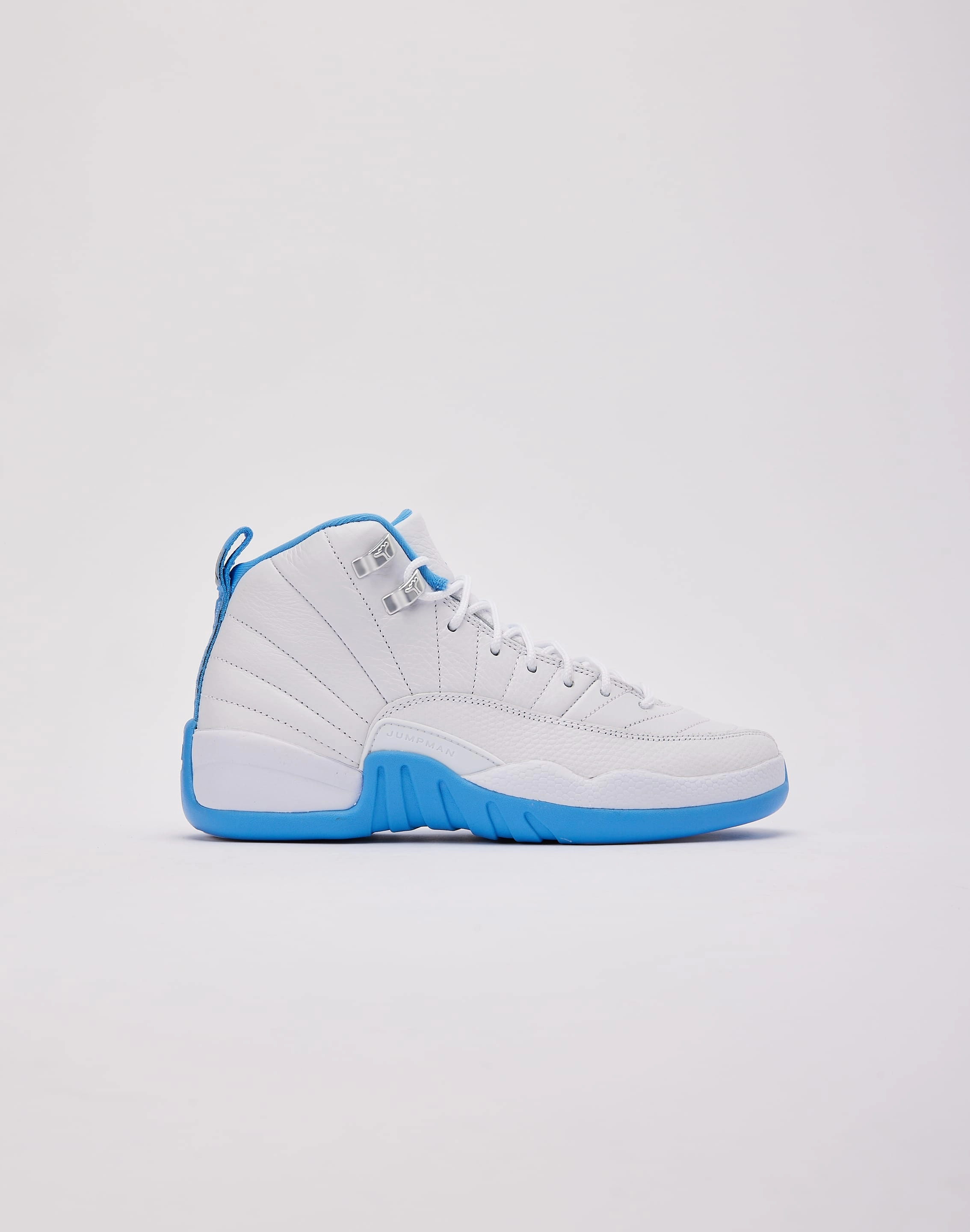 Middle school kids' items Jordan Air Jordan 12 Retro 'White and University Blue' Grade-School