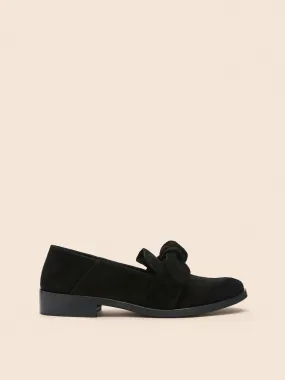 Sky View Coral Glow Valencia Black Suede Loafer