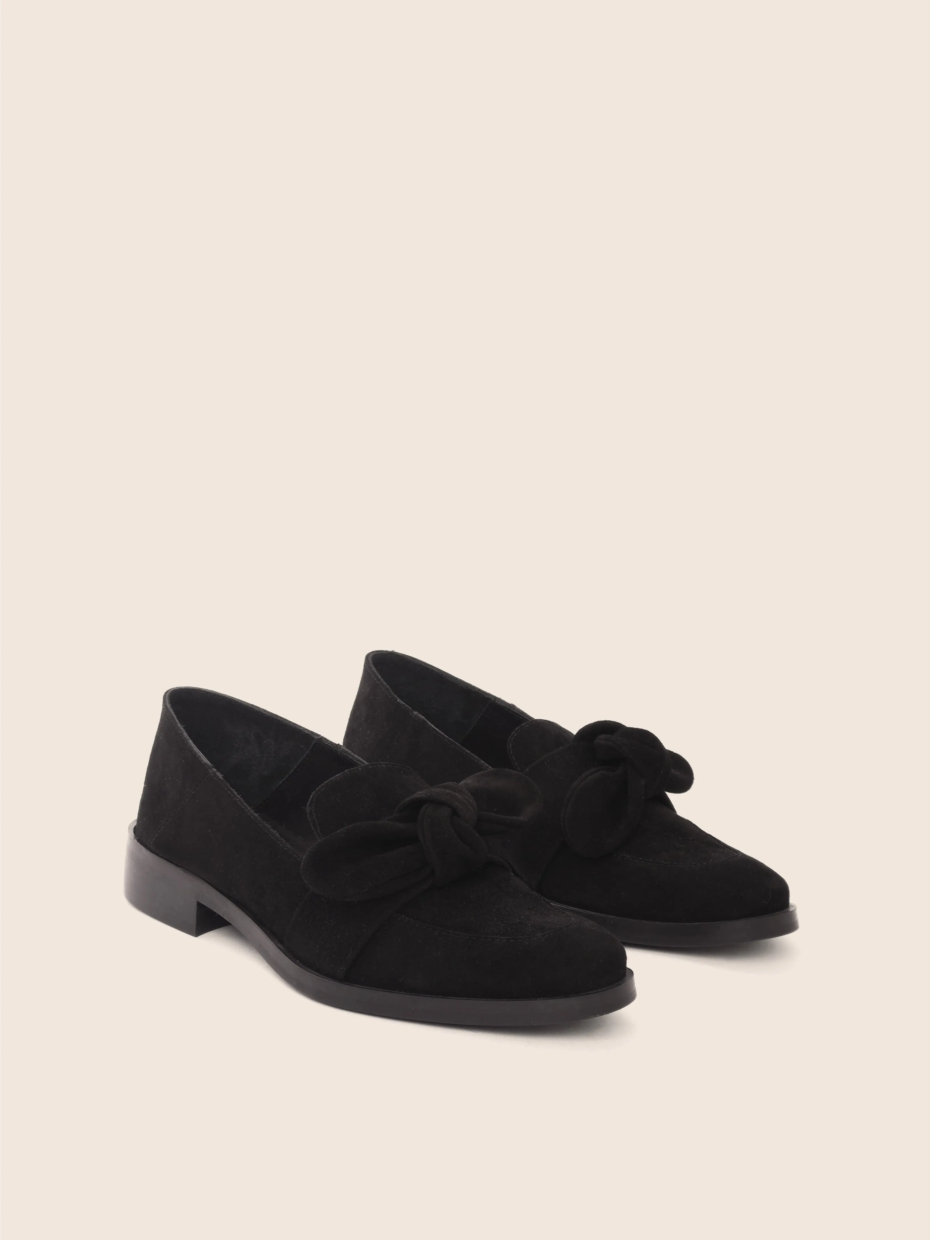 Valencia Black Suede Loafer Indoor Use