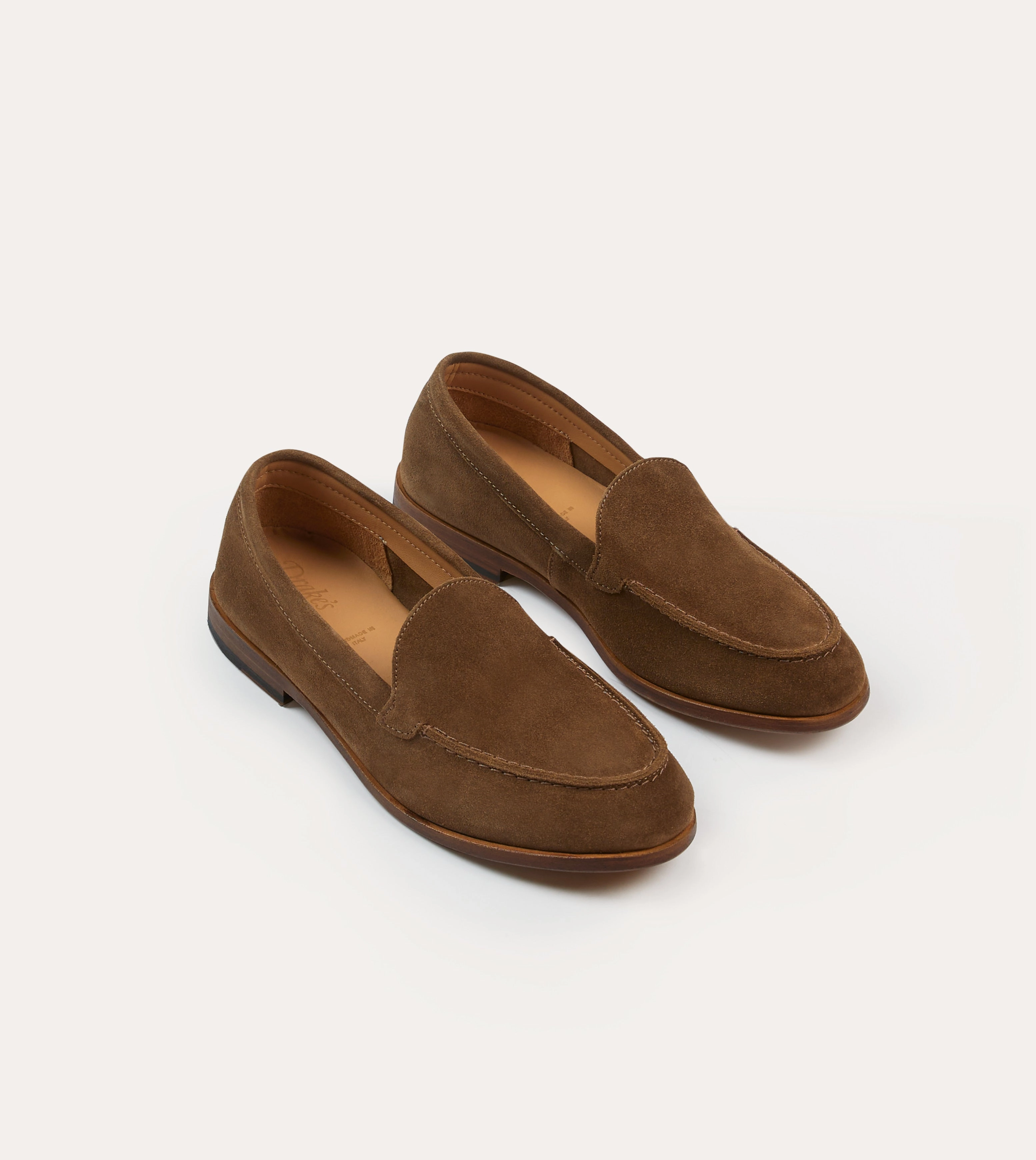 Light Brown Suede Henri Summer Loafer Natural motion Flexible Design