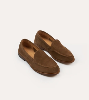 Light Brown Suede Henri Summer Loafer Natural motion Flexible Design