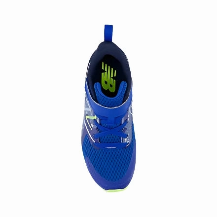 New Balance Kids Rave Run v2 Bungee Lace With Top Strap Sneaker - Team Royal warm glow Stone Glam