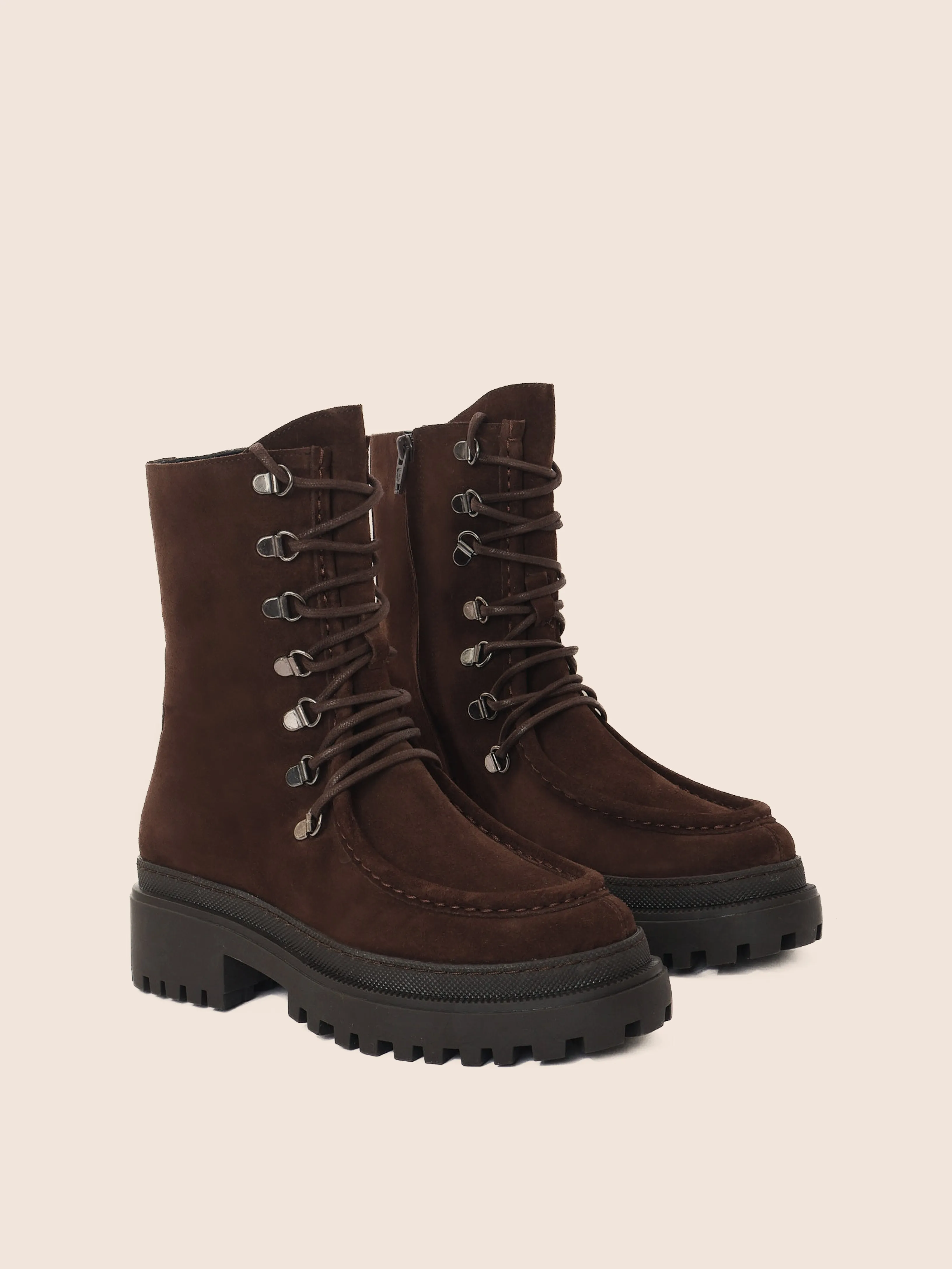 Lorena Brown Suede Unlined Boot Breathable Mountain Hike